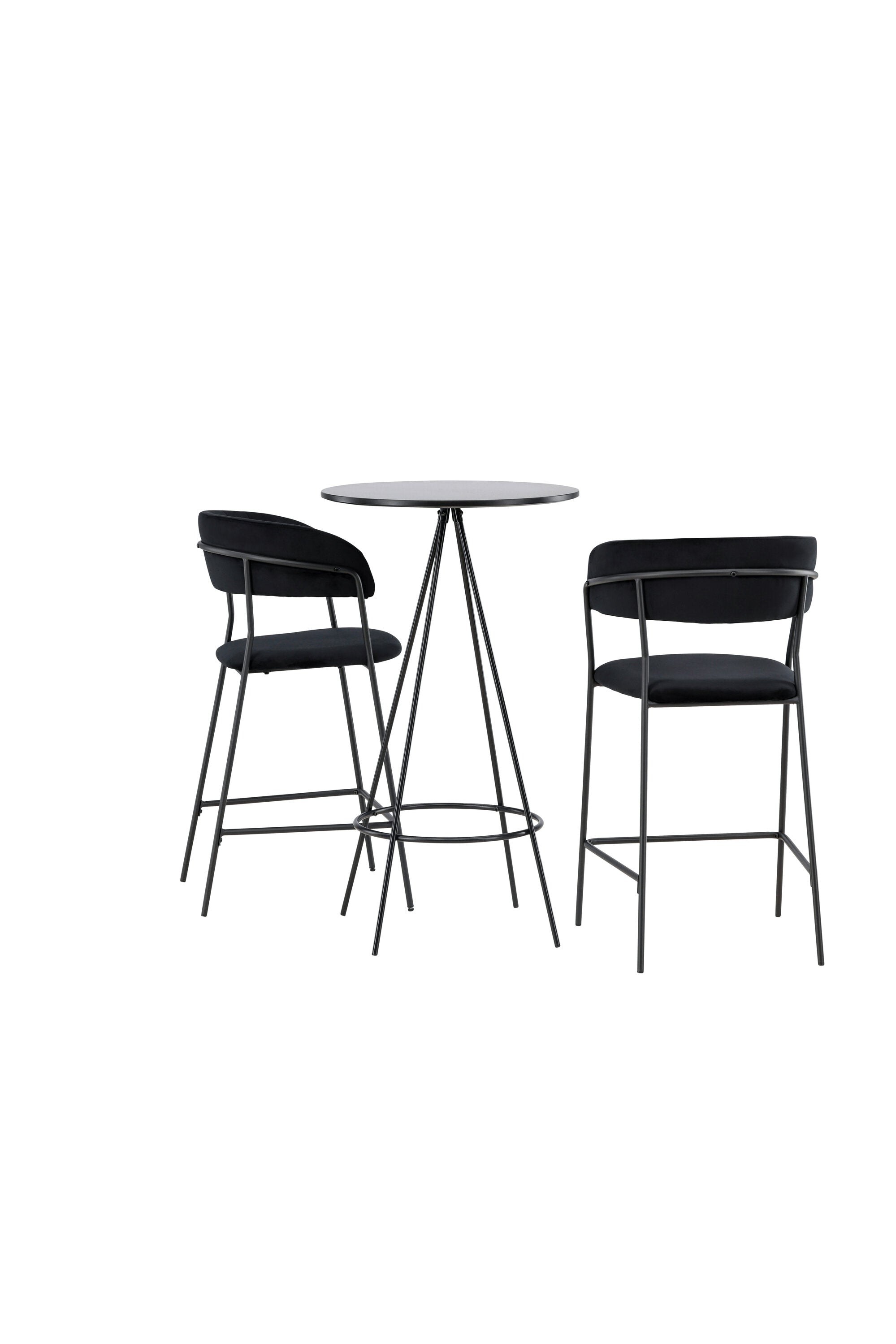 Barset Bistro + Lui ⌀60cm/2St. in Schwarz präsentiert im Onlineshop von KAQTU Design AG. Bartischset ist von Venture Home