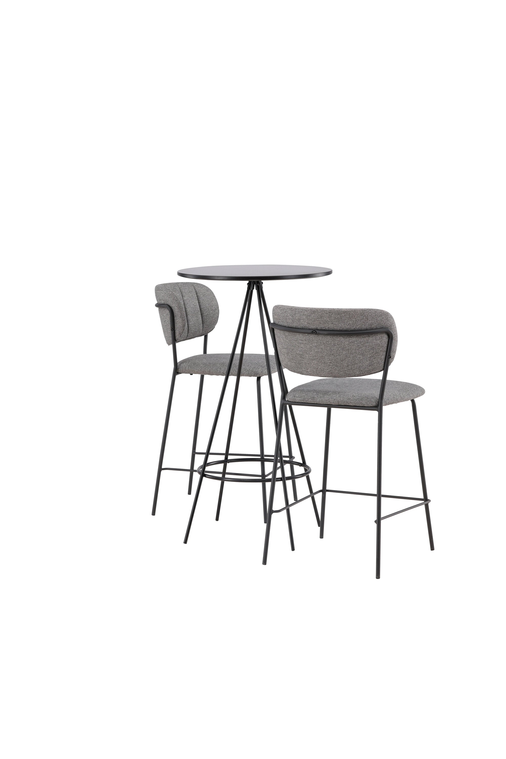 Barset Bistro + Bell ⌀60cm/2St. in Schwarzgrau präsentiert im Onlineshop von KAQTU Design AG. Bartischset ist von Venture Home