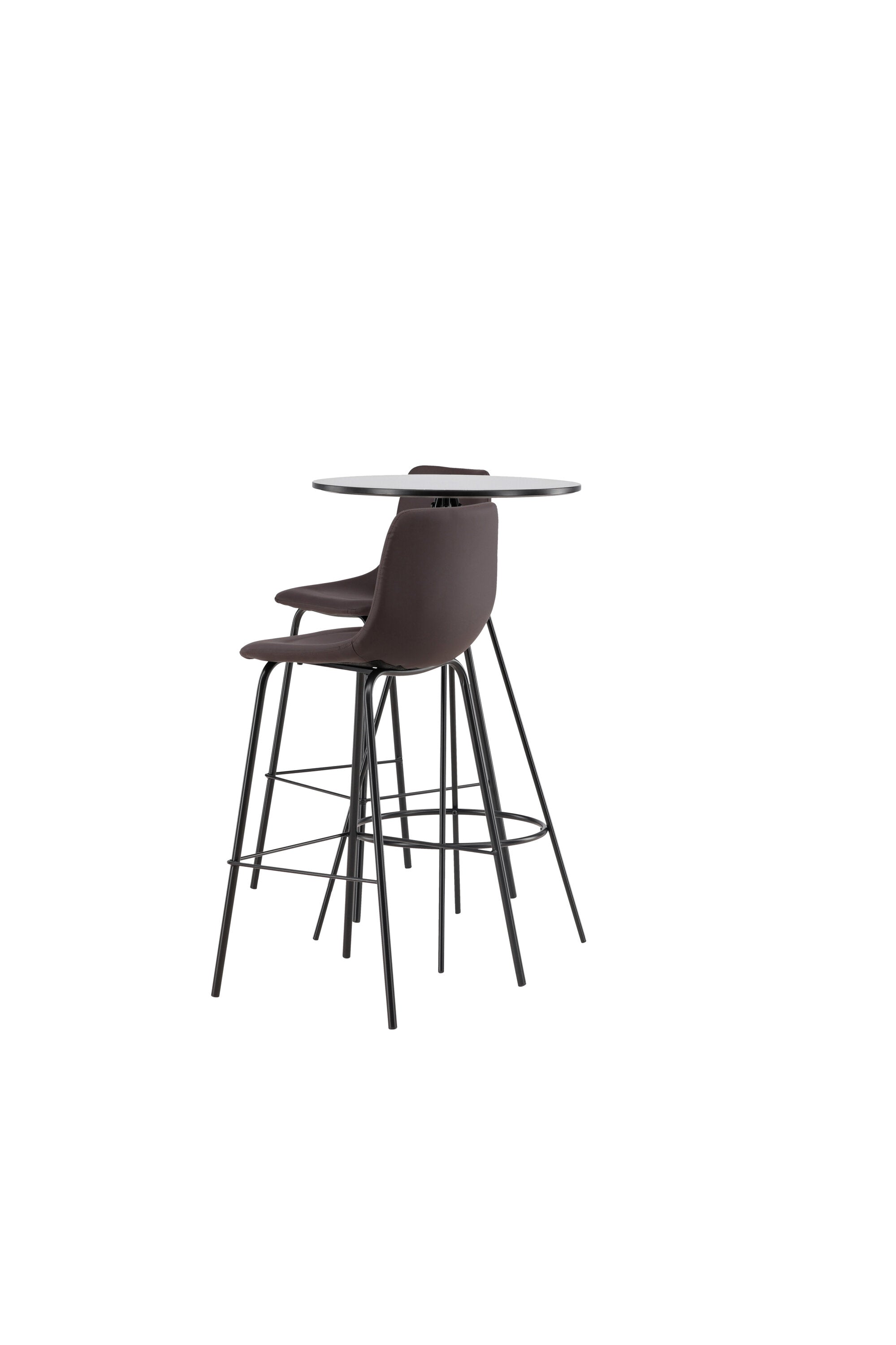 Barset Bistro + Alexi ⌀60cm/2St. in Schwarz Braun präsentiert im Onlineshop von KAQTU Design AG. Bartischset ist von Venture Home