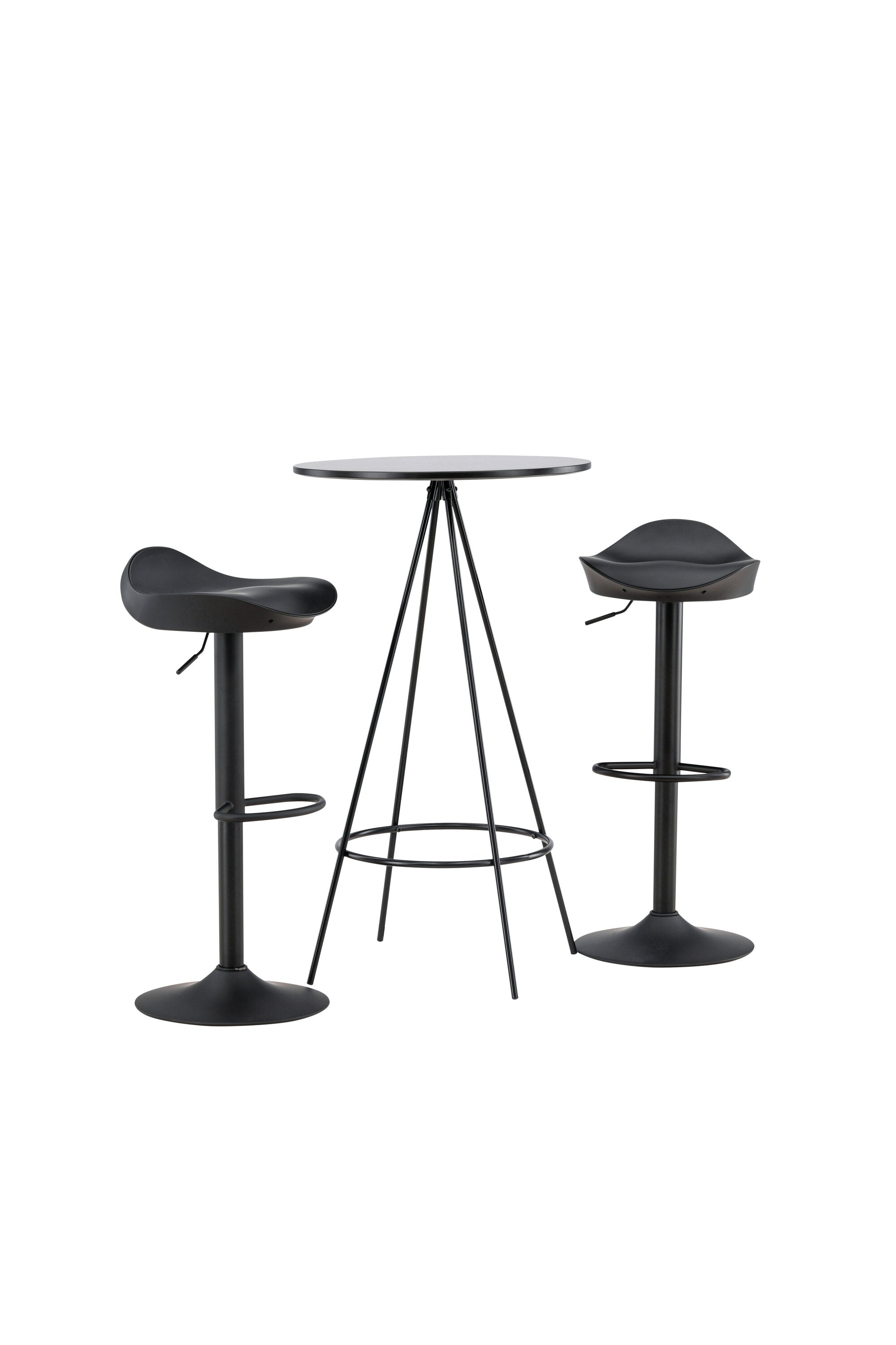 Barset Bistro + Adesto ⌀60cm/2St. in Schwarz präsentiert im Onlineshop von KAQTU Design AG. Bartischset ist von Venture Home