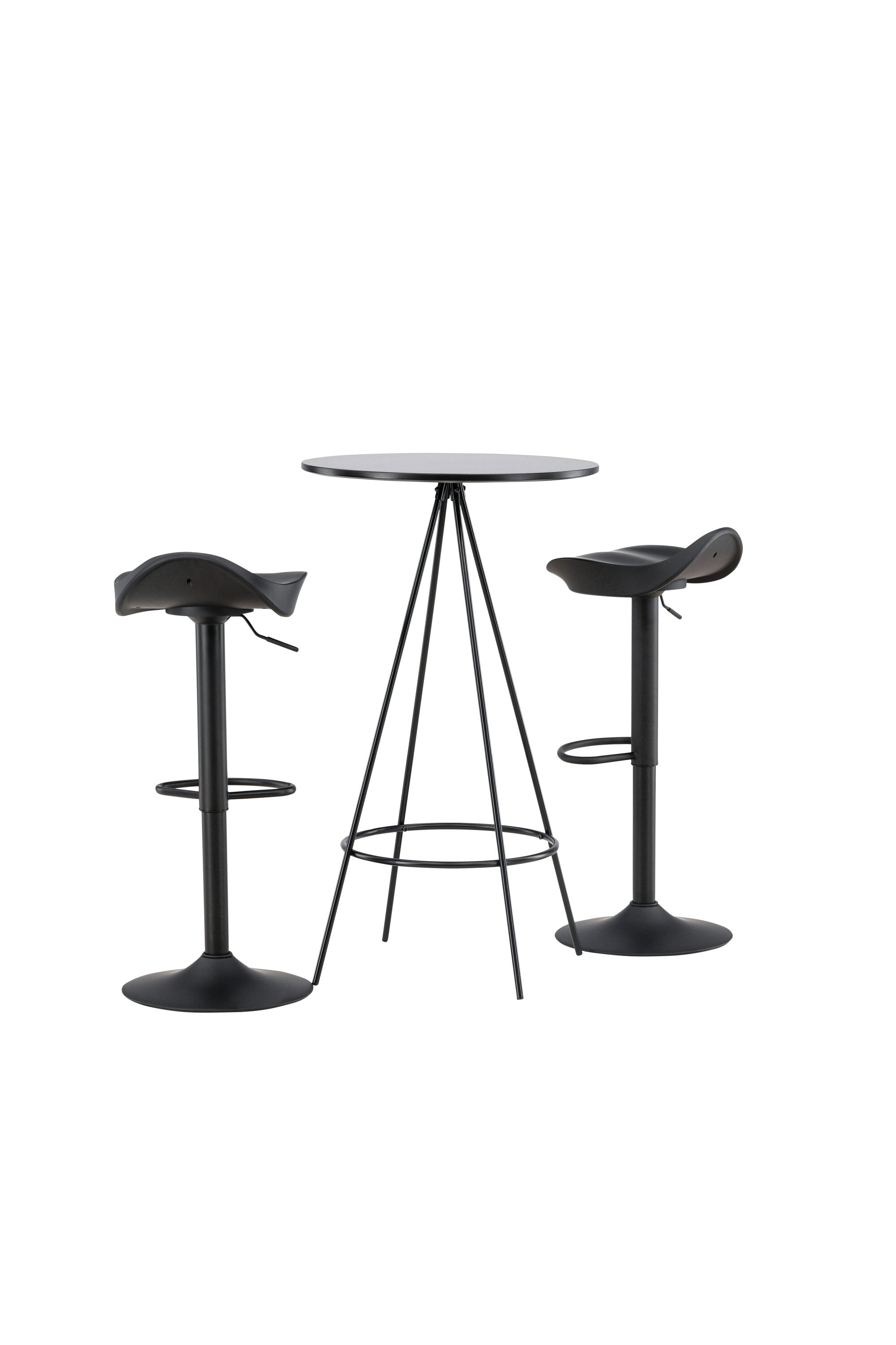 Barset Bistro + Adesto ⌀60cm/2St. in Schwarz präsentiert im Onlineshop von KAQTU Design AG. Bartischset ist von Venture Home