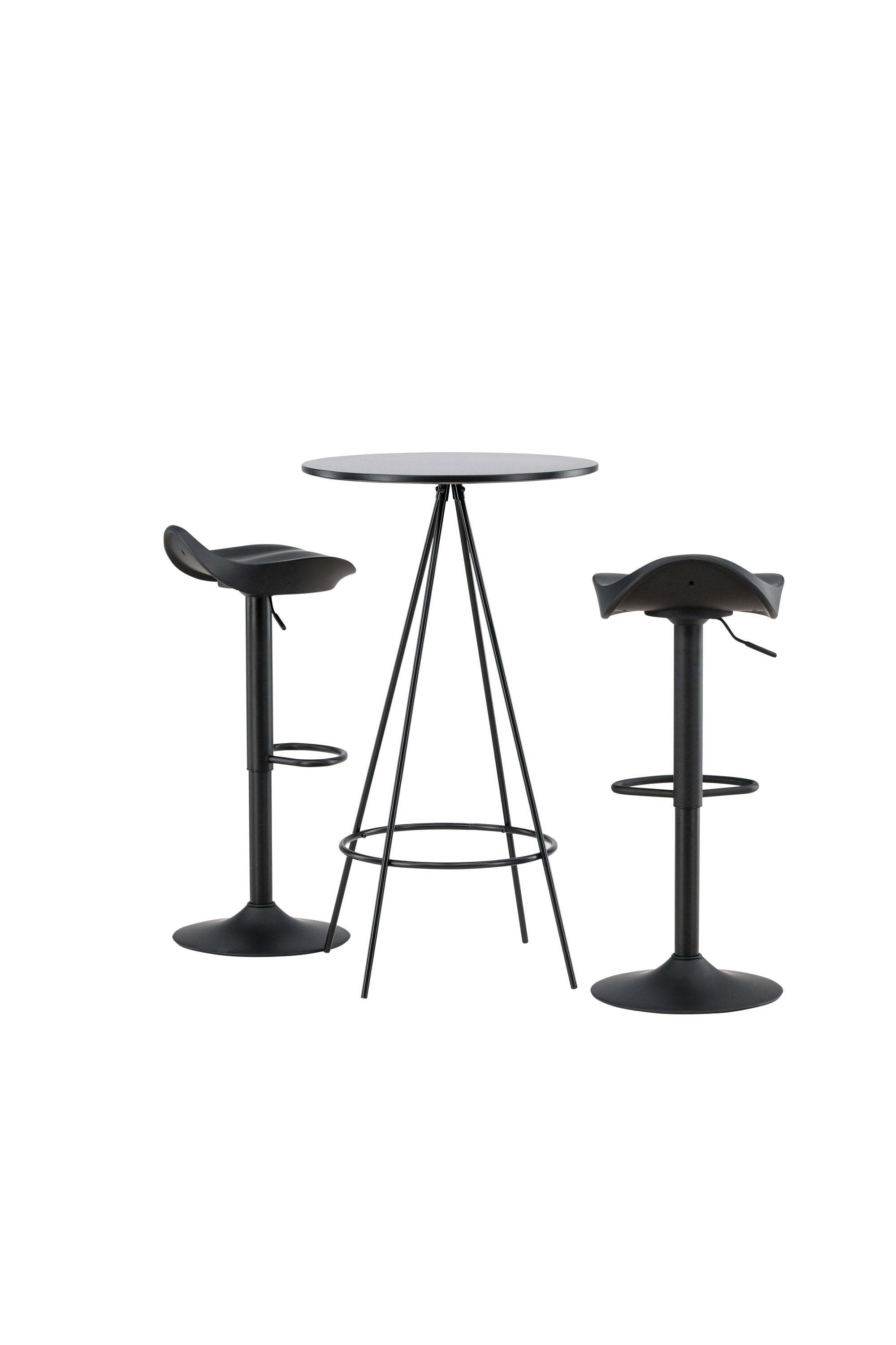 Barset Bistro + Adesto ⌀60cm/2St. in Schwarz präsentiert im Onlineshop von KAQTU Design AG. Bartischset ist von Venture Home