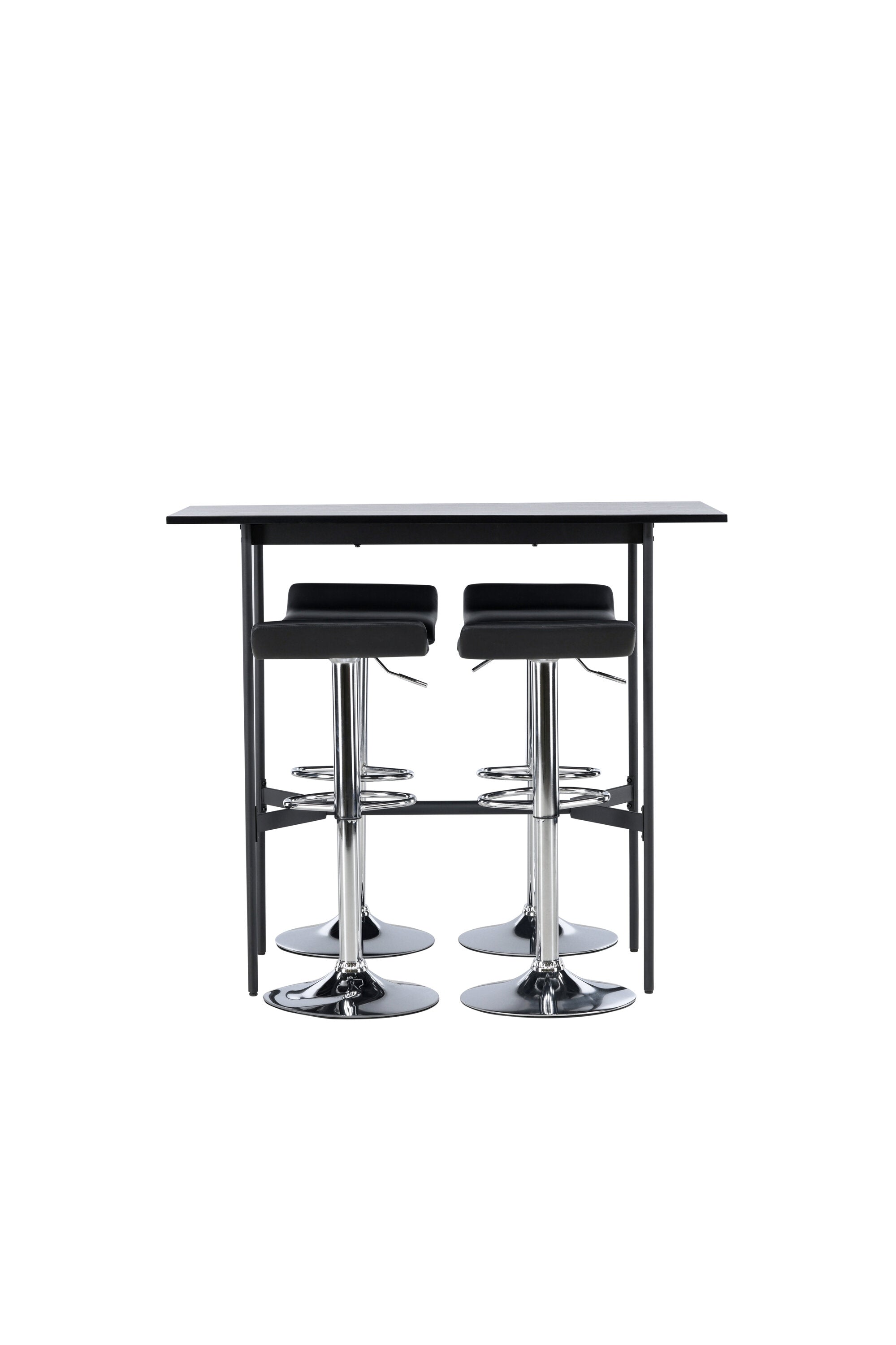 Barset Rax + Jonna 120cm/4St. in Schwarzes Silber präsentiert im Onlineshop von KAQTU Design AG. Bartischset ist von Venture Home