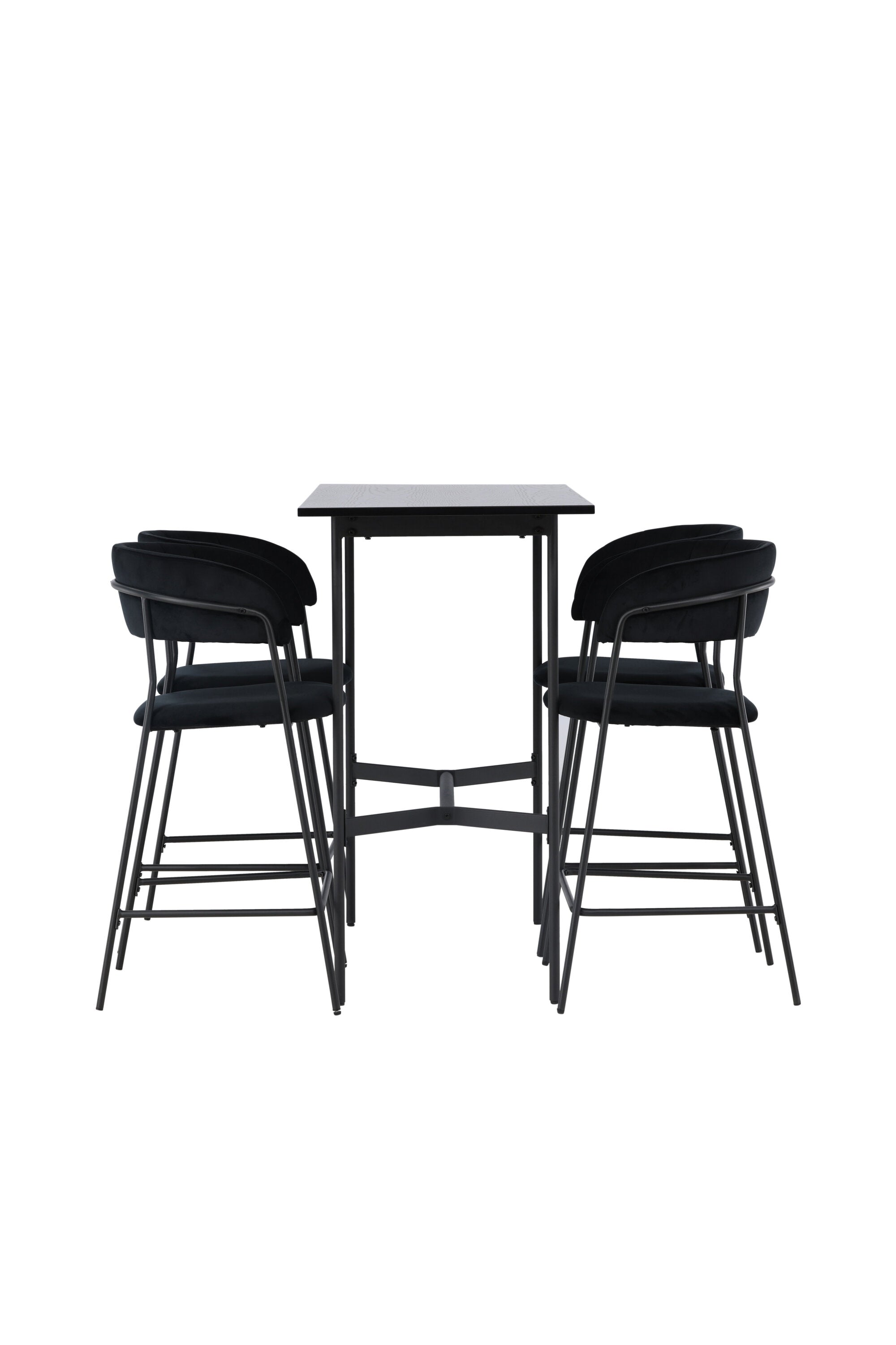 Barset Rax + Lui 120cm/4St. in Schwarz präsentiert im Onlineshop von KAQTU Design AG. Bartischset ist von Venture Home