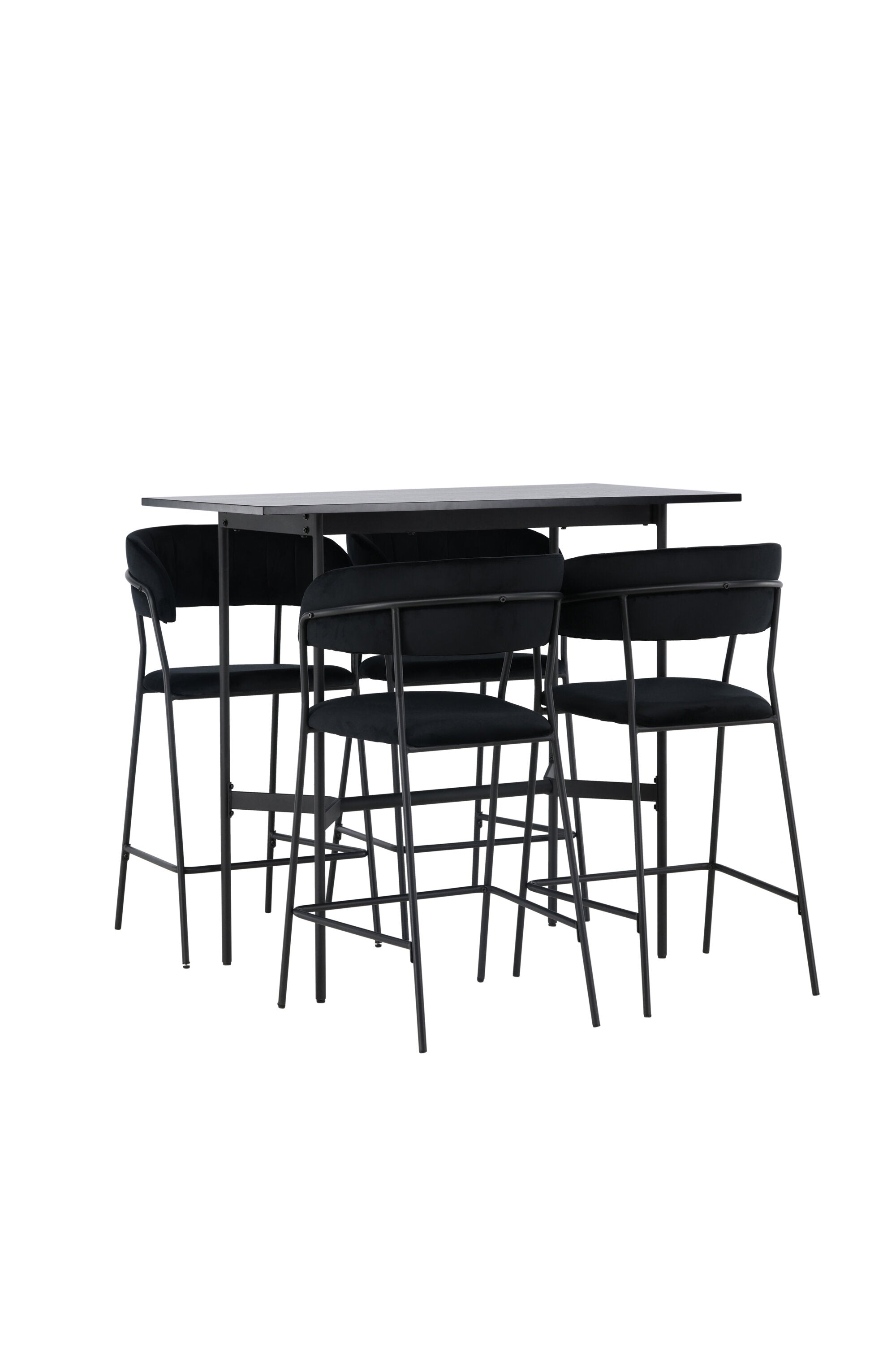 Barset Rax + Lui 120cm/4St. in Schwarz präsentiert im Onlineshop von KAQTU Design AG. Bartischset ist von Venture Home