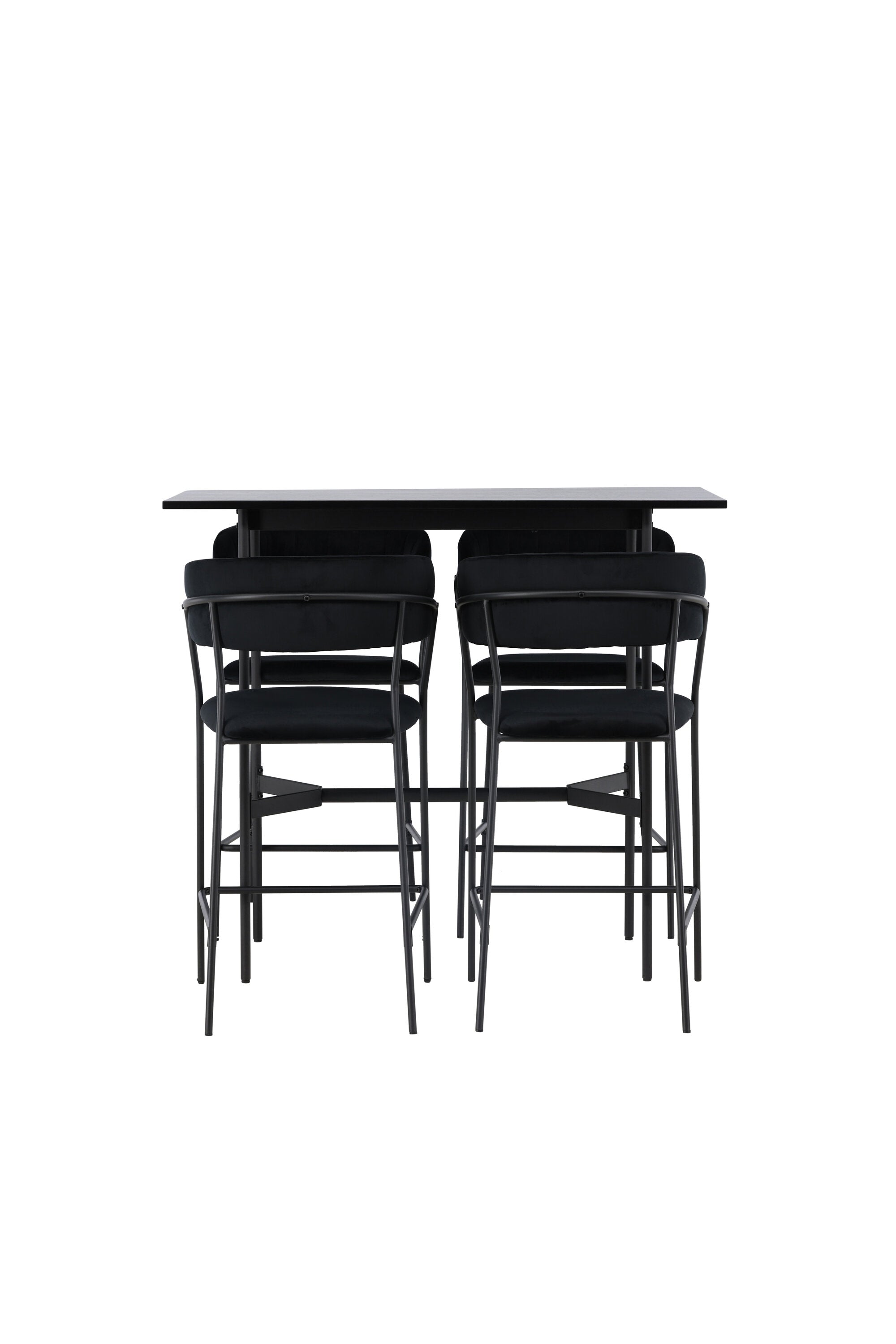 Barset Rax + Lui 120cm/4St. in Schwarz präsentiert im Onlineshop von KAQTU Design AG. Bartischset ist von Venture Home