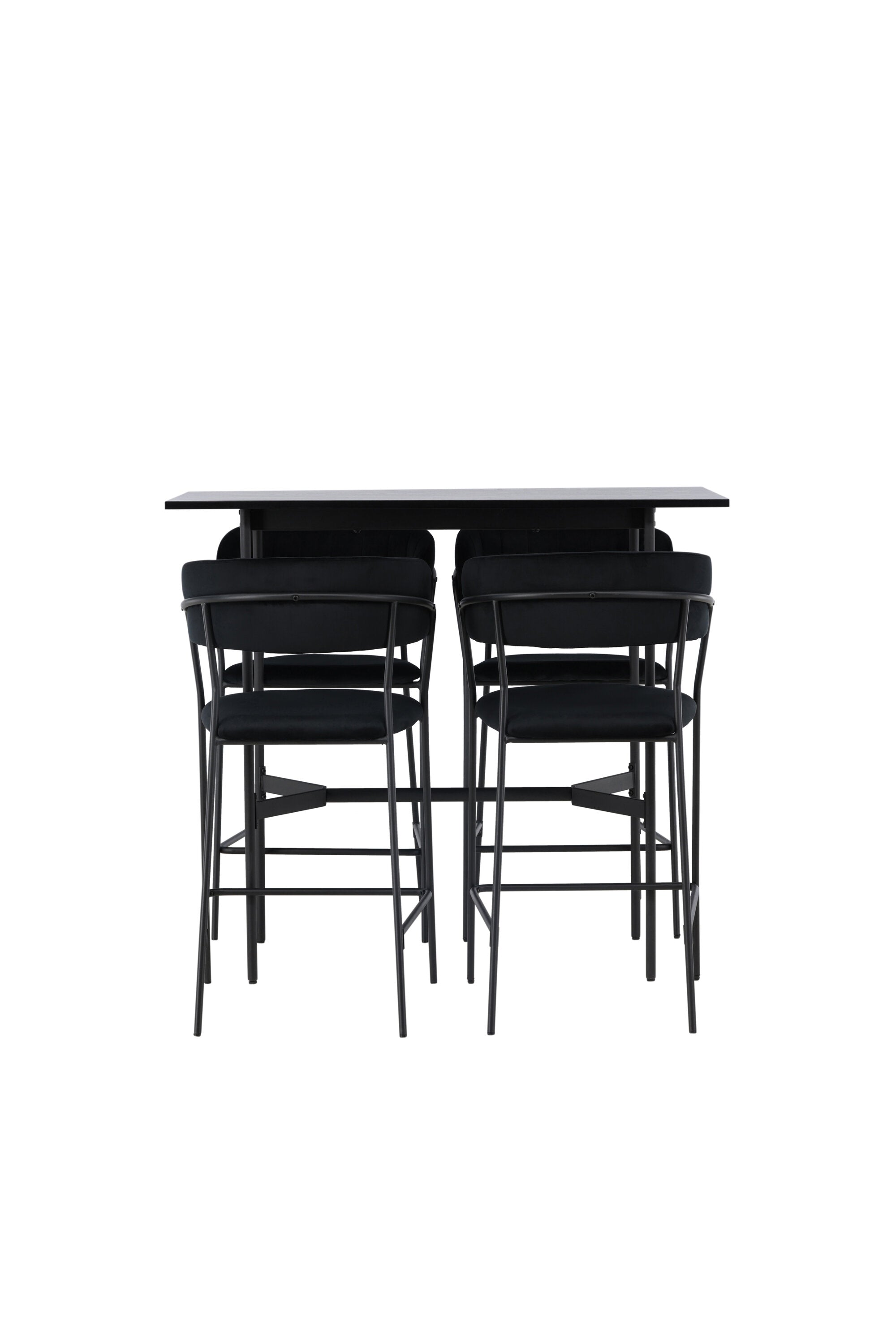 Barset Rax + Lui 120cm/4St. in Schwarz präsentiert im Onlineshop von KAQTU Design AG. Bartischset ist von Venture Home