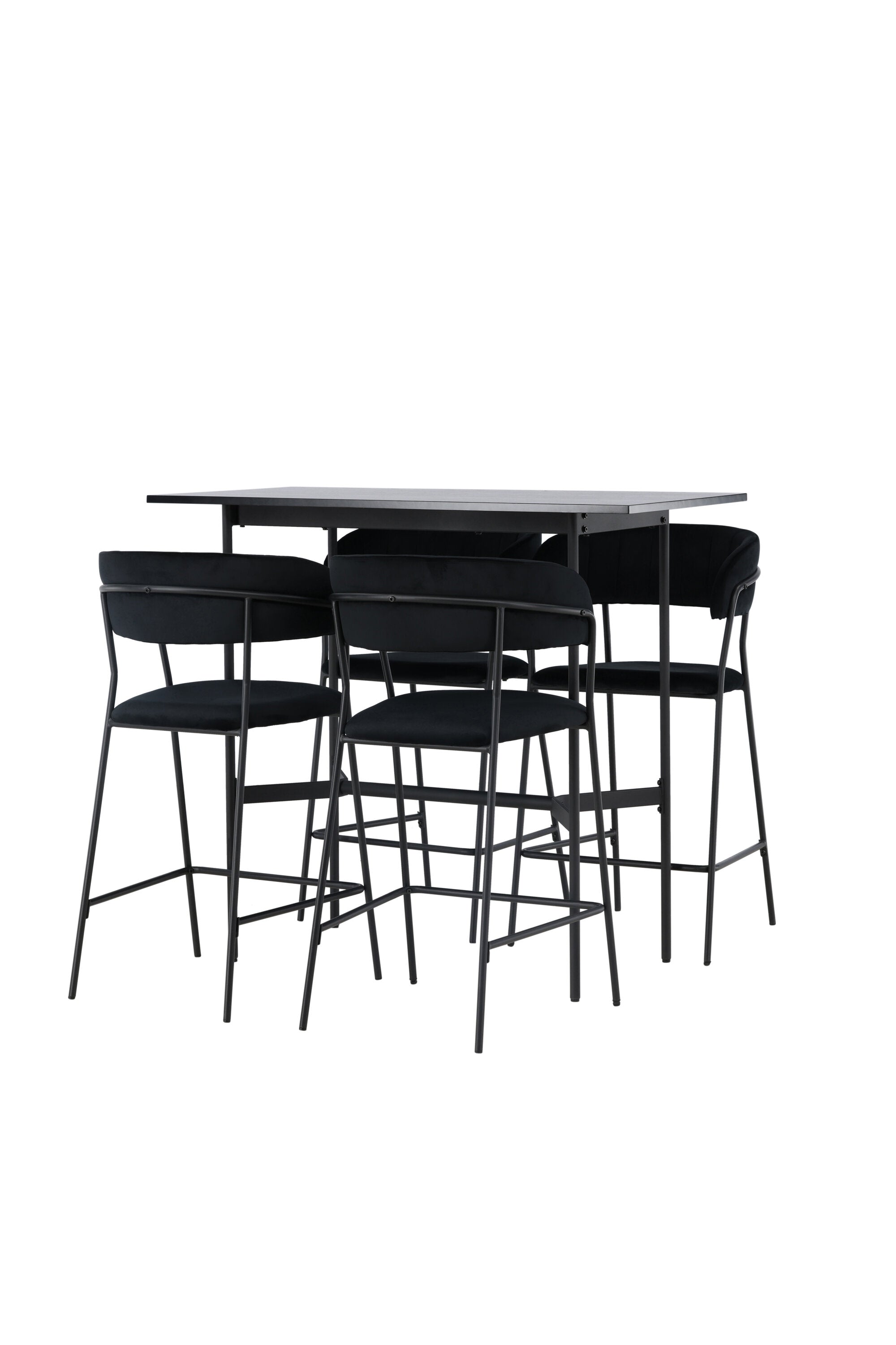 Barset Rax + Lui 120cm/4St. in Schwarz präsentiert im Onlineshop von KAQTU Design AG. Bartischset ist von Venture Home