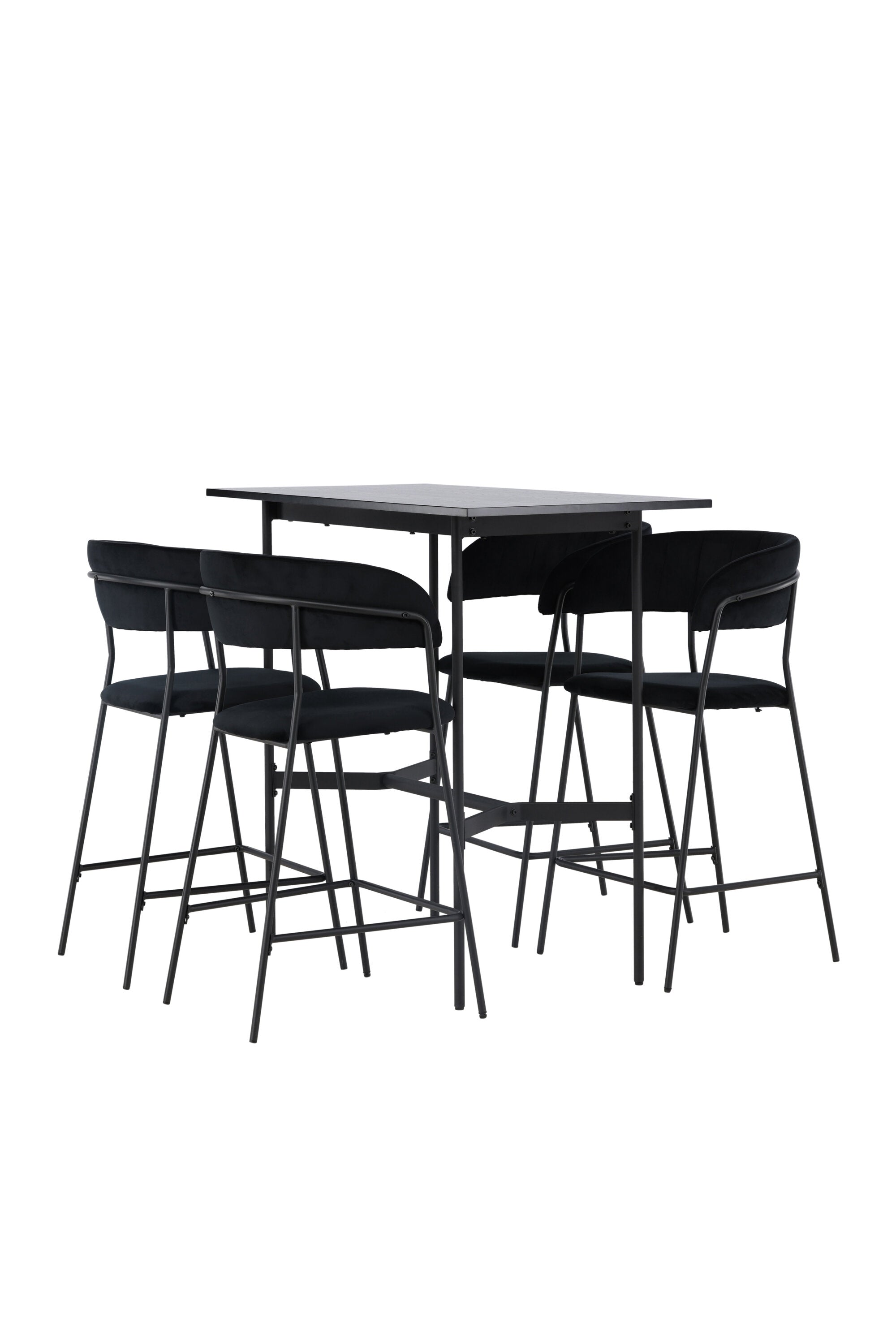 Barset Rax + Lui 120cm/4St. in Schwarz präsentiert im Onlineshop von KAQTU Design AG. Bartischset ist von Venture Home