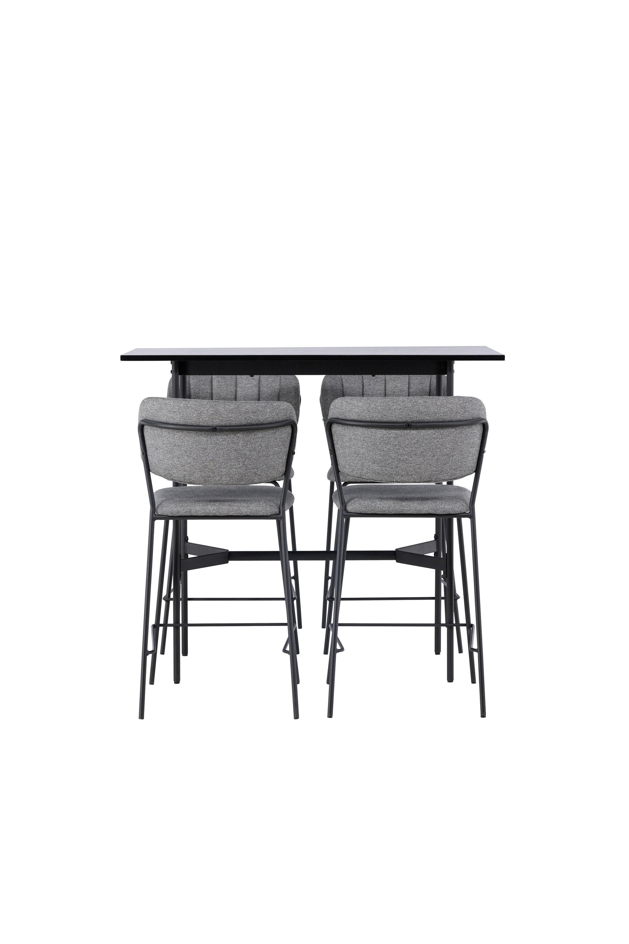 Barset Rax + Bell 120cm/4St. in Schwarzgrau präsentiert im Onlineshop von KAQTU Design AG. Bartischset ist von Venture Home
