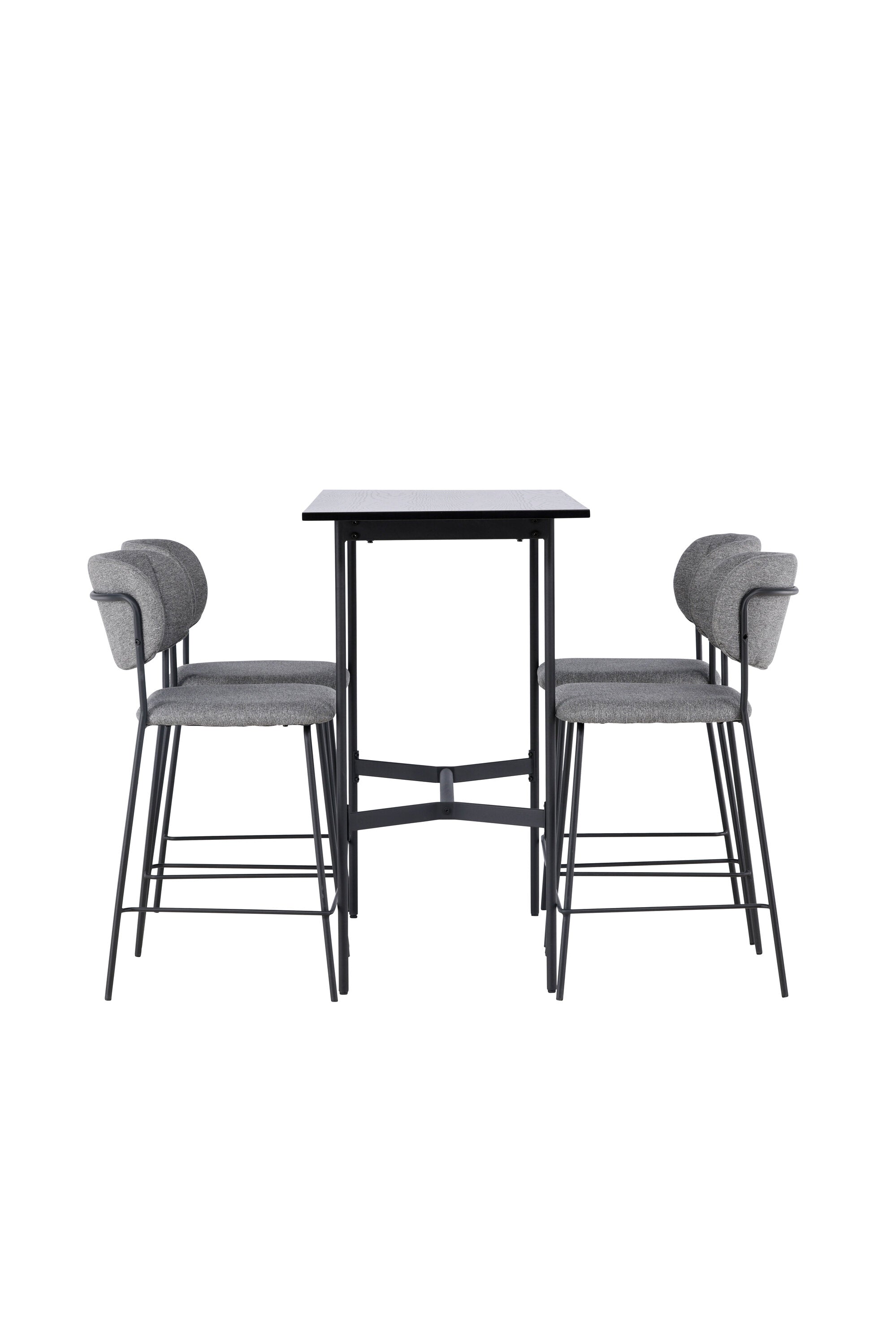 Barset Rax + Bell 120cm/4St. in Schwarzgrau präsentiert im Onlineshop von KAQTU Design AG. Bartischset ist von Venture Home