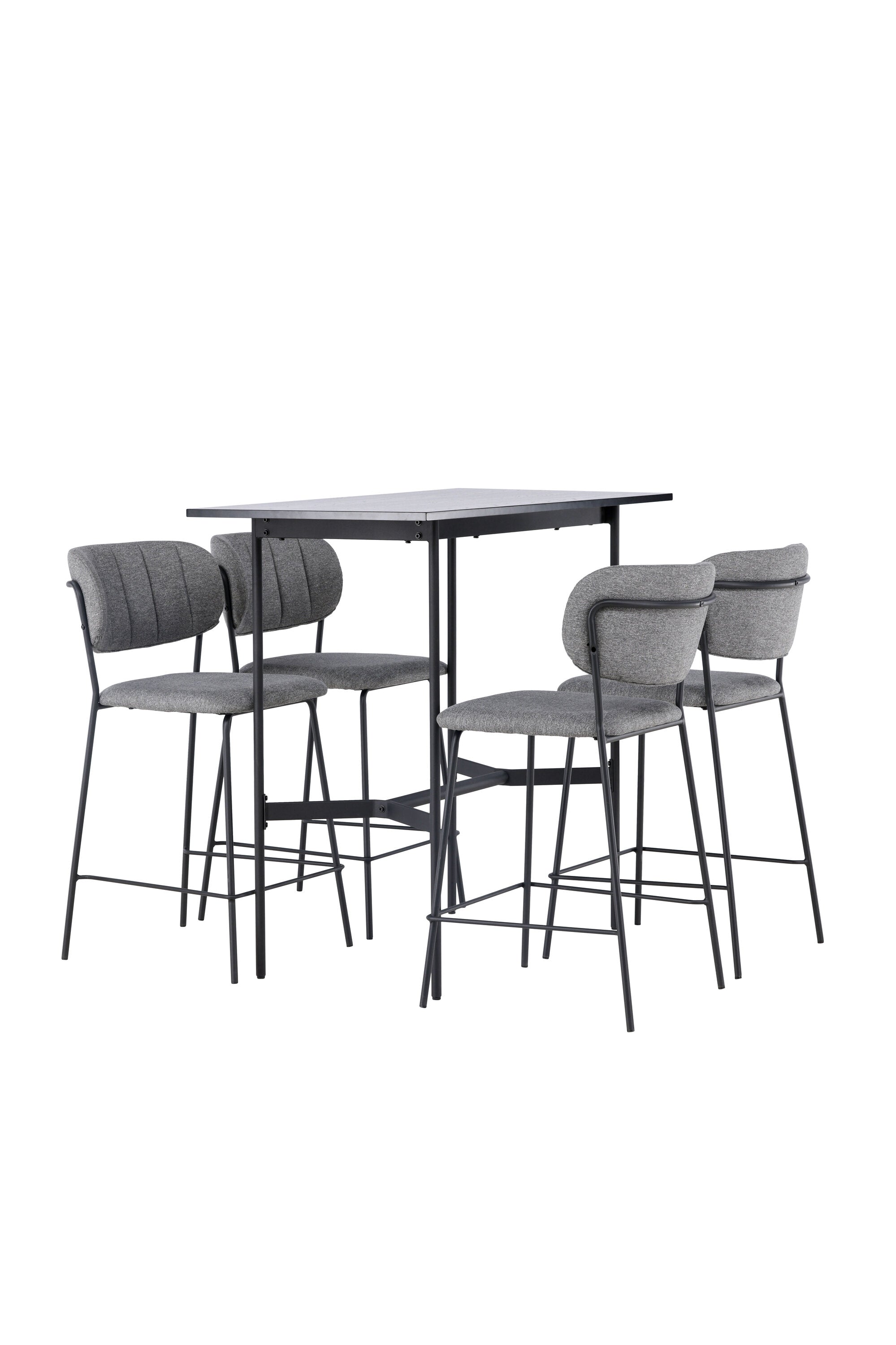 Barset Rax + Bell 120cm/4St. in Schwarzgrau präsentiert im Onlineshop von KAQTU Design AG. Bartischset ist von Venture Home