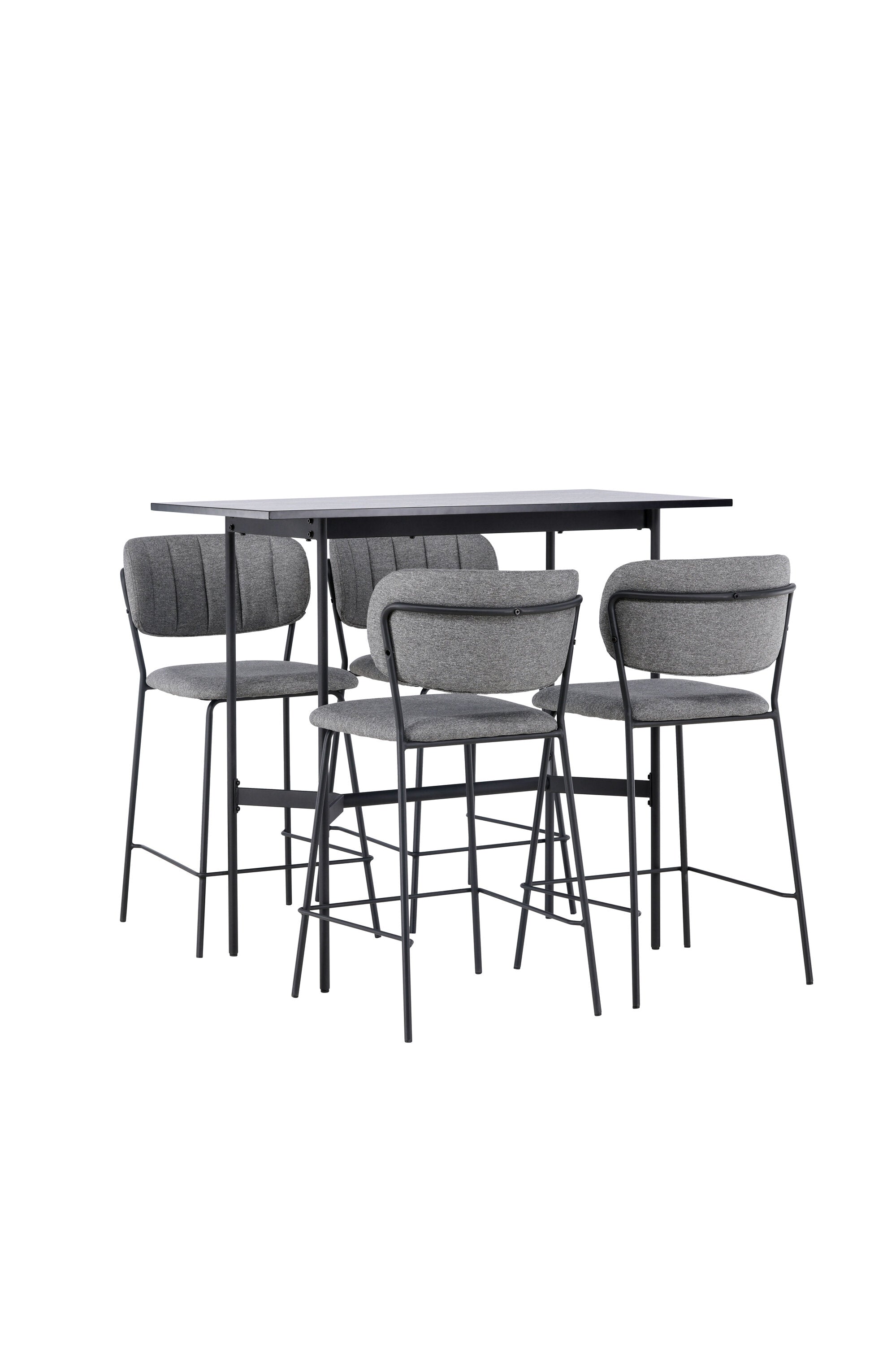 Barset Rax + Bell 120cm/4St. in Schwarzgrau präsentiert im Onlineshop von KAQTU Design AG. Bartischset ist von Venture Home