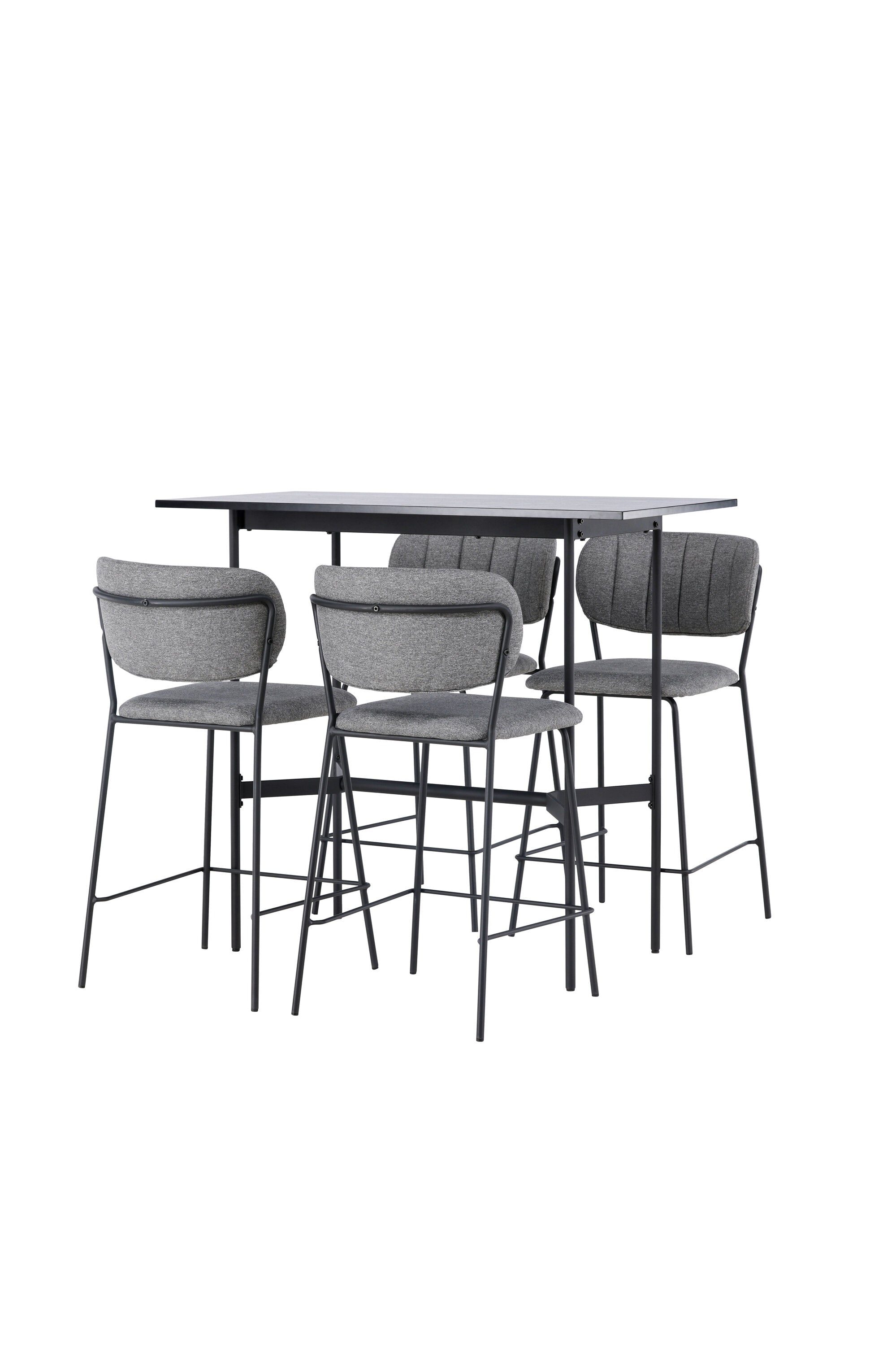 Barset Rax + Bell 120cm/4St. in Schwarzgrau präsentiert im Onlineshop von KAQTU Design AG. Bartischset ist von Venture Home