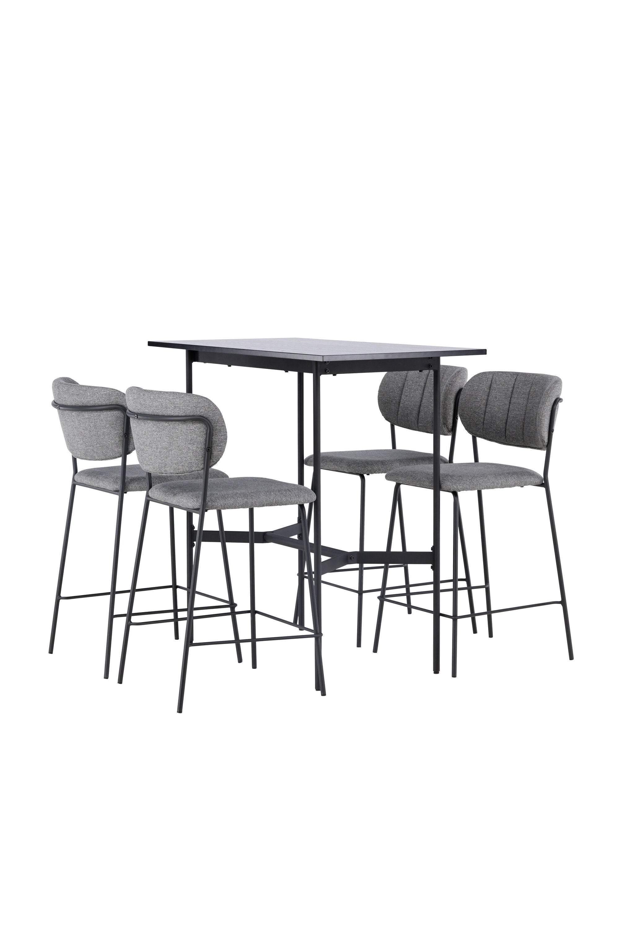 Barset Rax + Bell 120cm/4St. in Schwarzgrau präsentiert im Onlineshop von KAQTU Design AG. Bartischset ist von Venture Home