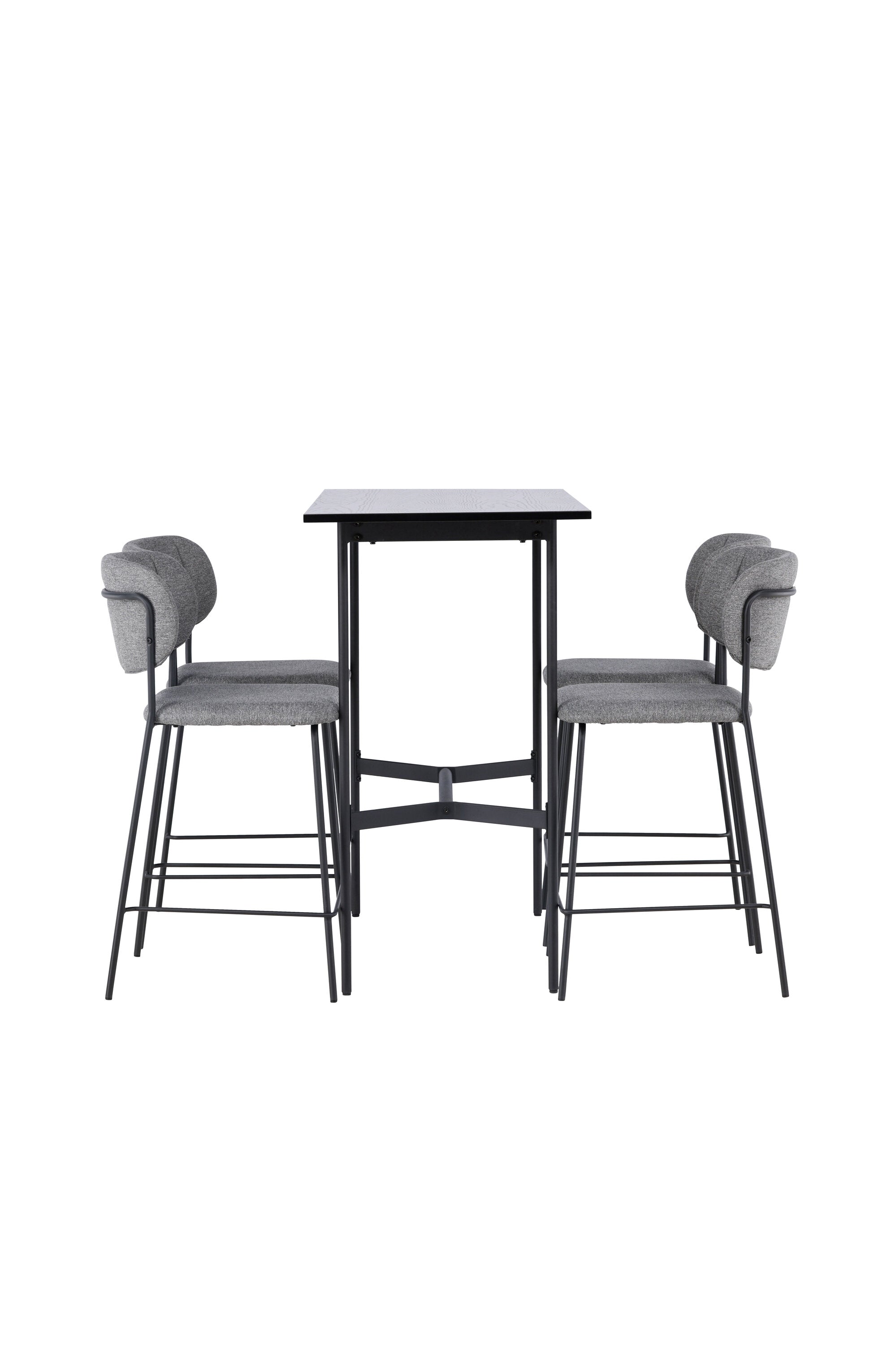 Barset Rax + Bell 120cm/4St. in Schwarzgrau präsentiert im Onlineshop von KAQTU Design AG. Bartischset ist von Venture Home