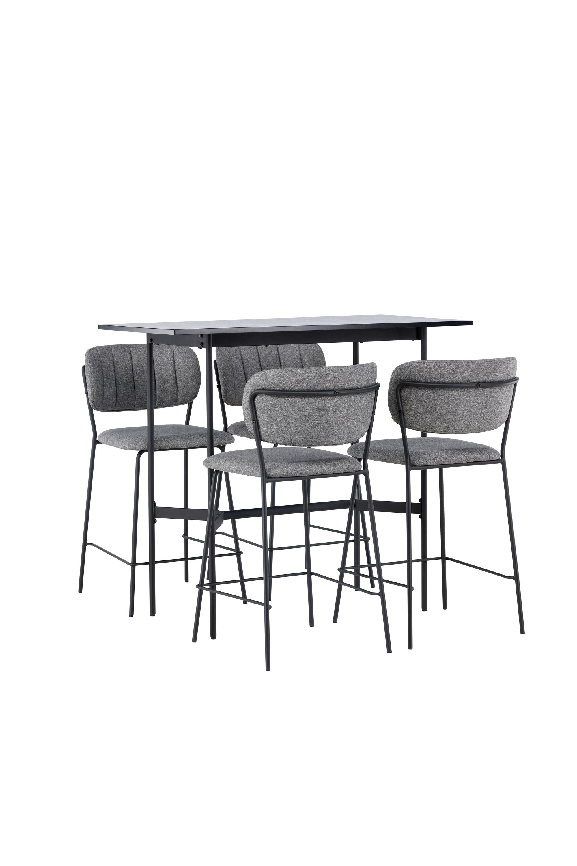 Barset Rax + Bell 120cm/4St. in Schwarzgrau präsentiert im Onlineshop von KAQTU Design AG. Bartischset ist von Venture Home