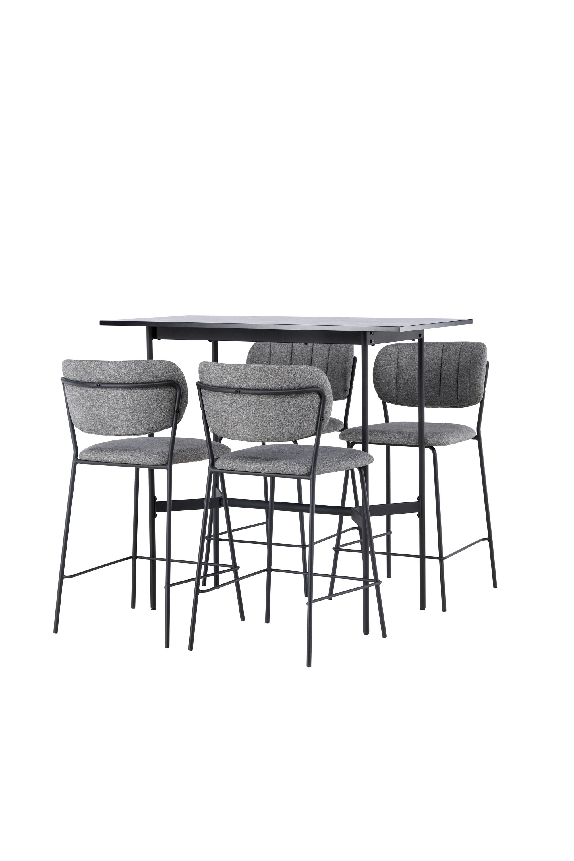Barset Rax + Bell 120cm/4St. in Schwarzgrau präsentiert im Onlineshop von KAQTU Design AG. Bartischset ist von Venture Home