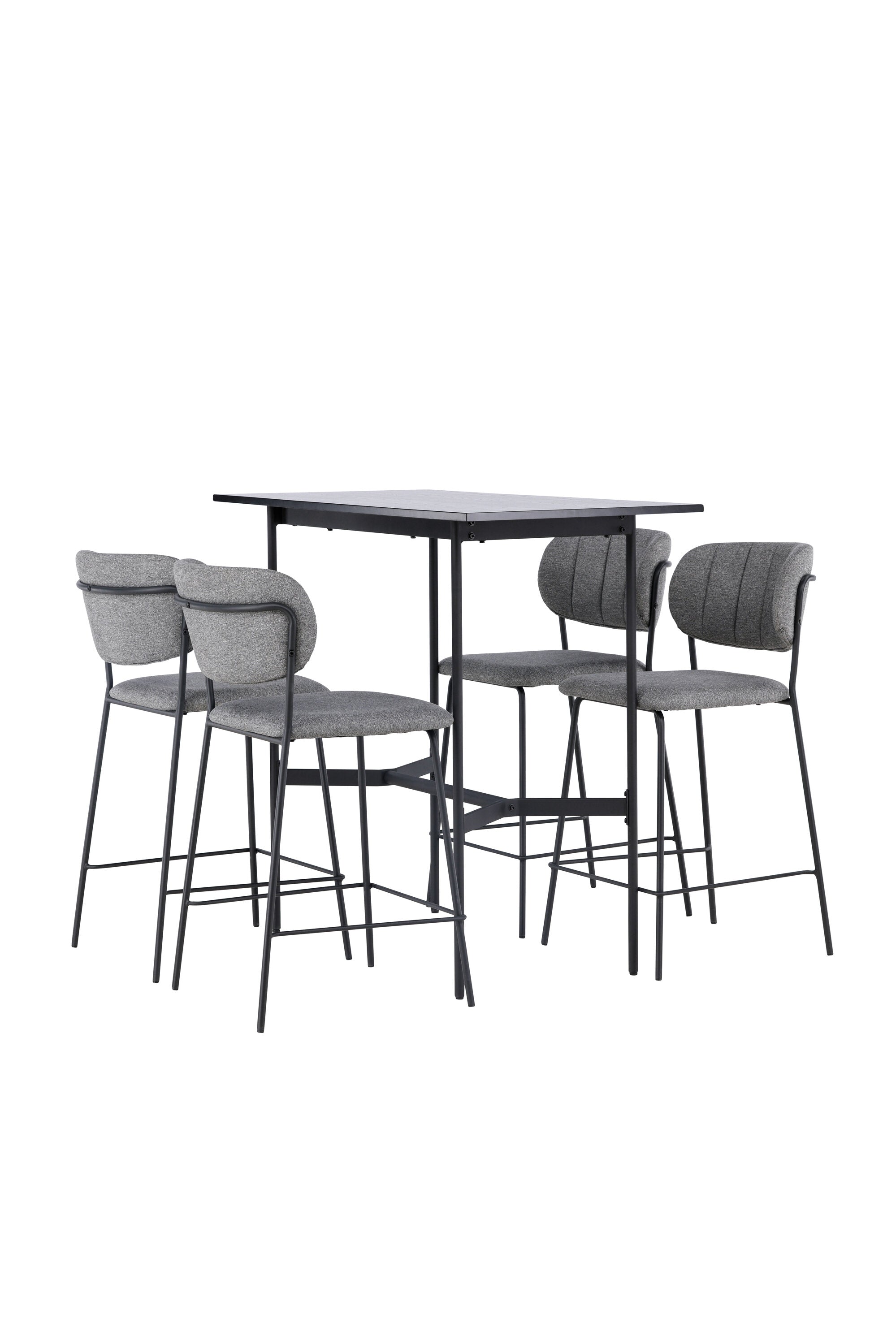 Barset Rax + Bell 120cm/4St. in Schwarzgrau präsentiert im Onlineshop von KAQTU Design AG. Bartischset ist von Venture Home
