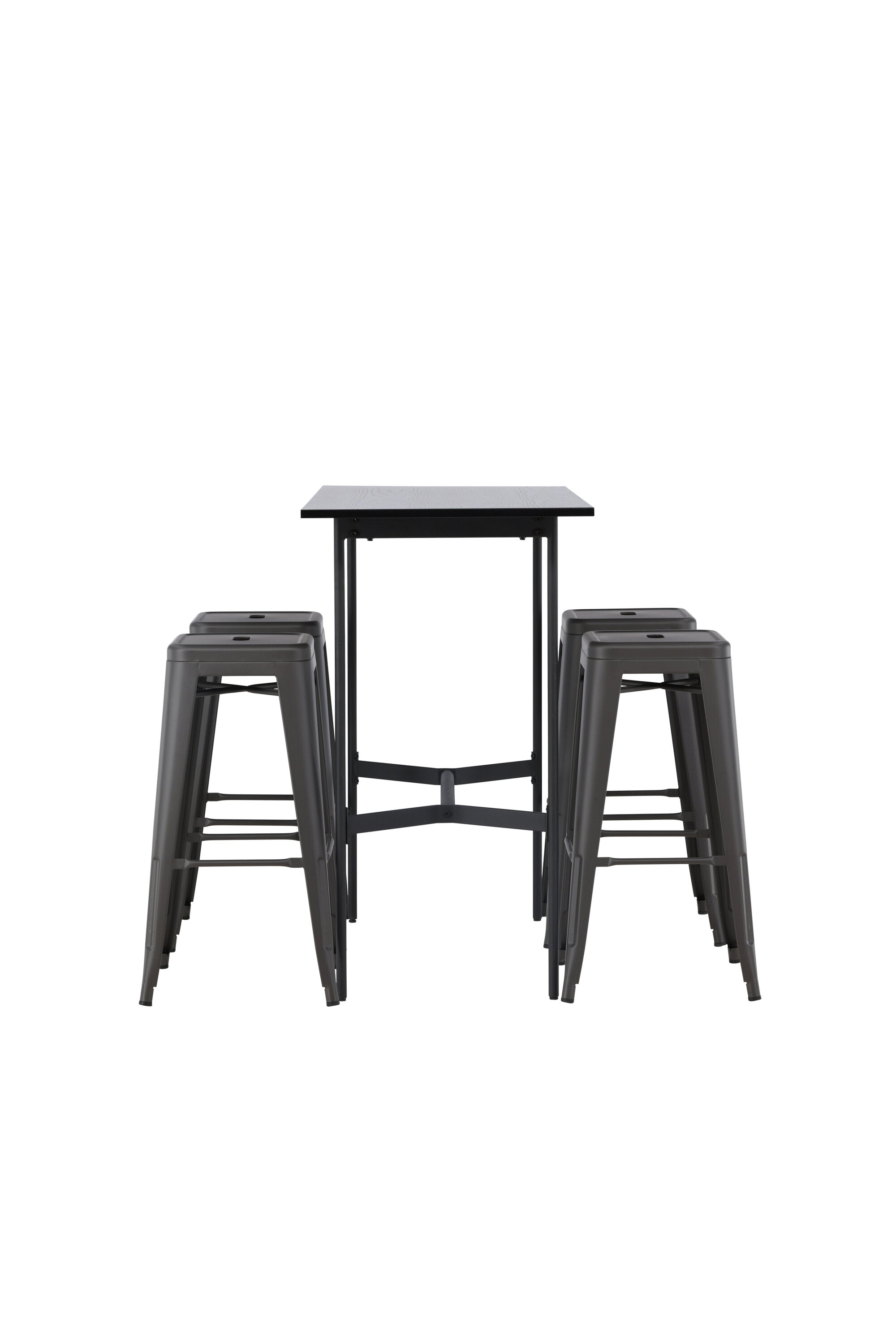 Barset Rax + Tempe 120cm/4St. Tief in Dunkelgrau präsentiert im Onlineshop von KAQTU Design AG. Bartischset ist von Venture Home