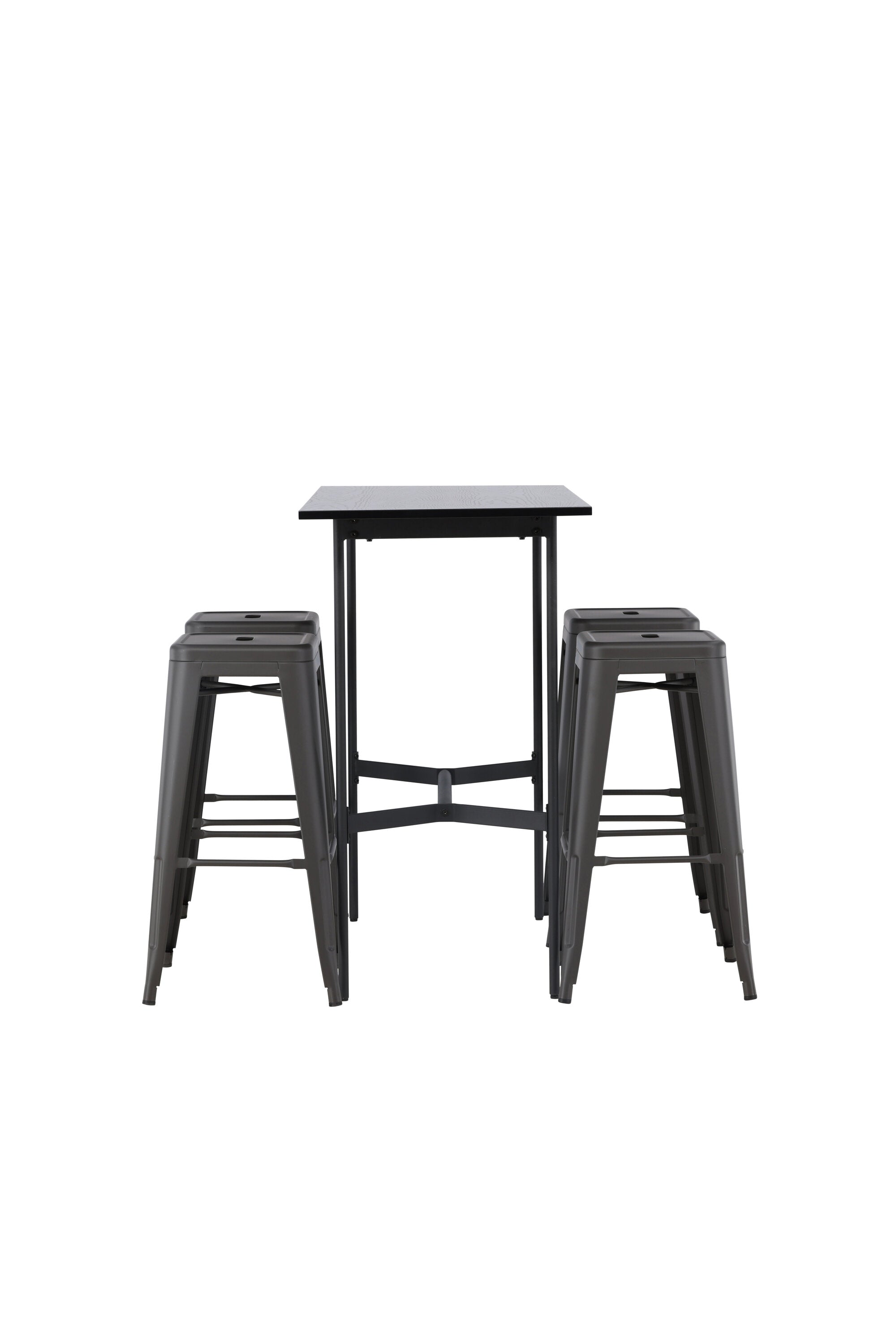 Barset Rax + Tempe 120cm/4St. Tief in Dunkelgrau präsentiert im Onlineshop von KAQTU Design AG. Bartischset ist von Venture Home