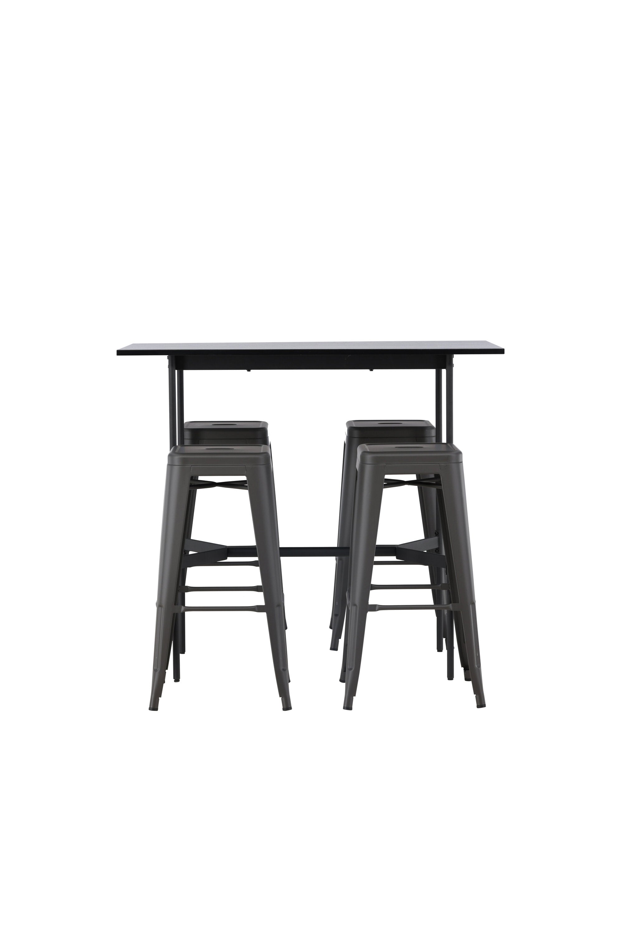 Barset Rax + Tempe 120cm/4St. Tief in Dunkelgrau präsentiert im Onlineshop von KAQTU Design AG. Bartischset ist von Venture Home