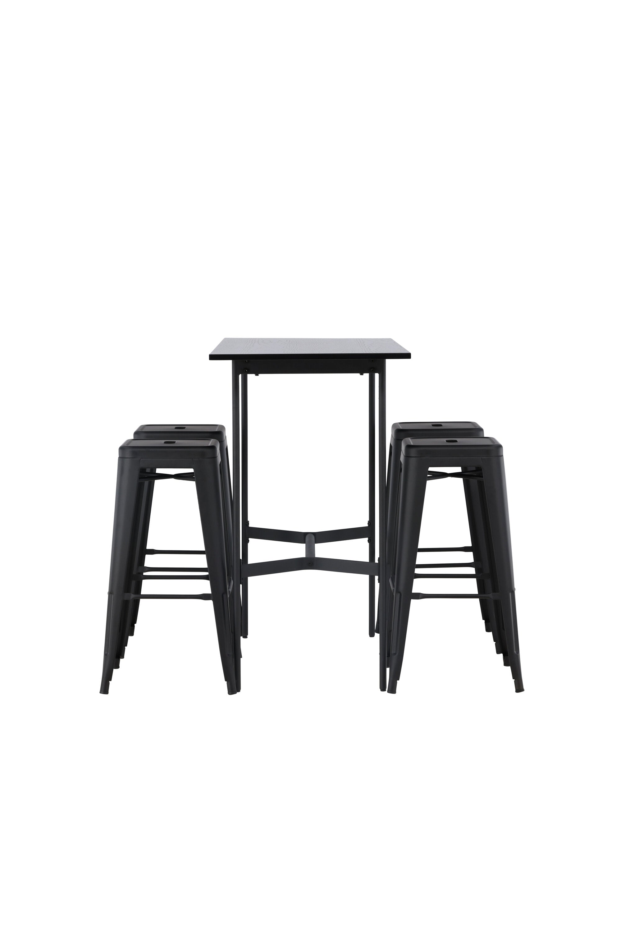 Barset Rax + Tempe 120cm/4St. Tief in Schwarz präsentiert im Onlineshop von KAQTU Design AG. Bartischset ist von Venture Home