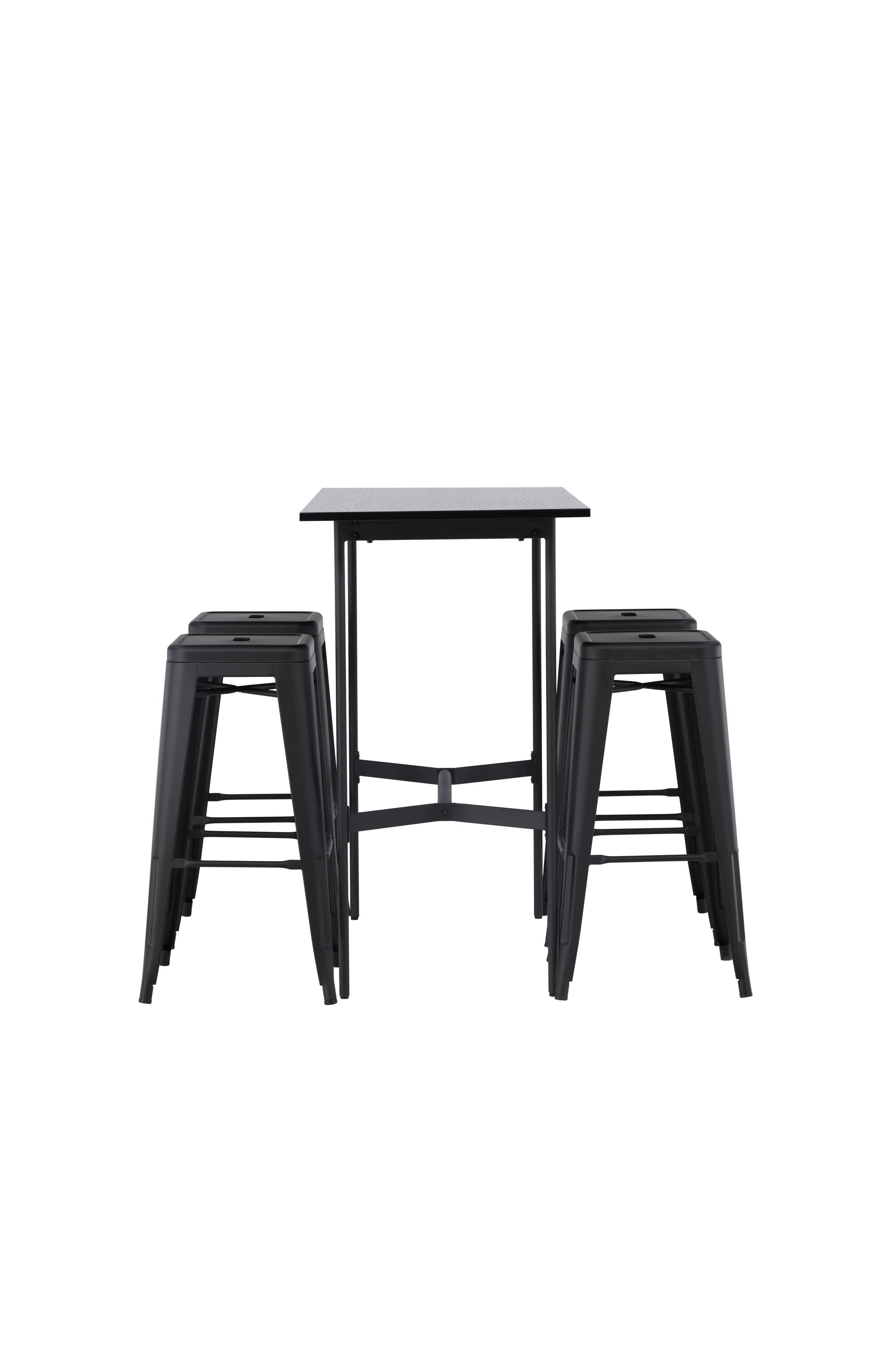 Barset Rax + Tempe 120cm/4St. Tief in Schwarz präsentiert im Onlineshop von KAQTU Design AG. Bartischset ist von Venture Home