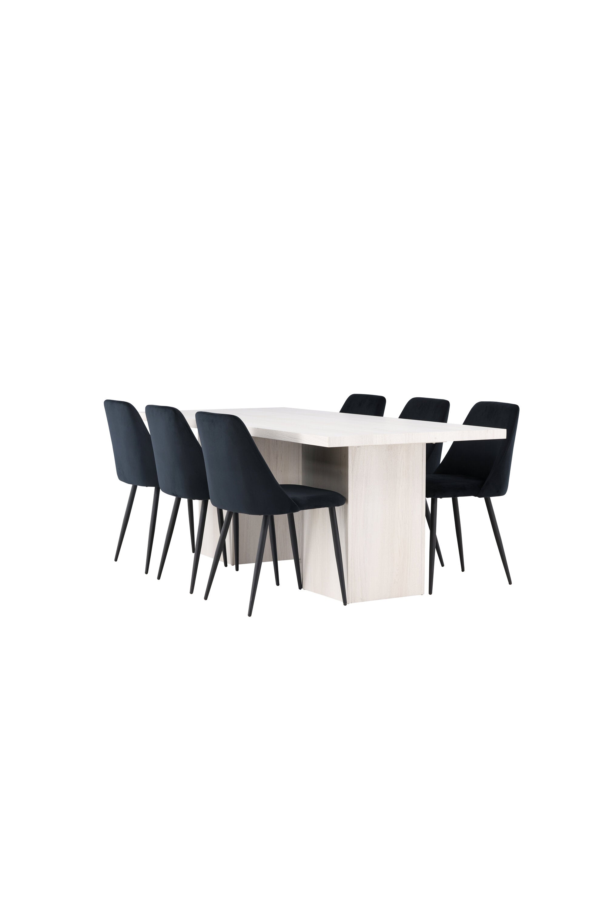 Olga Esszimmerset + Night 200cm/6St. in Schwarz präsentiert im Onlineshop von KAQTU Design AG. Esszimmerset ist von Venture Home