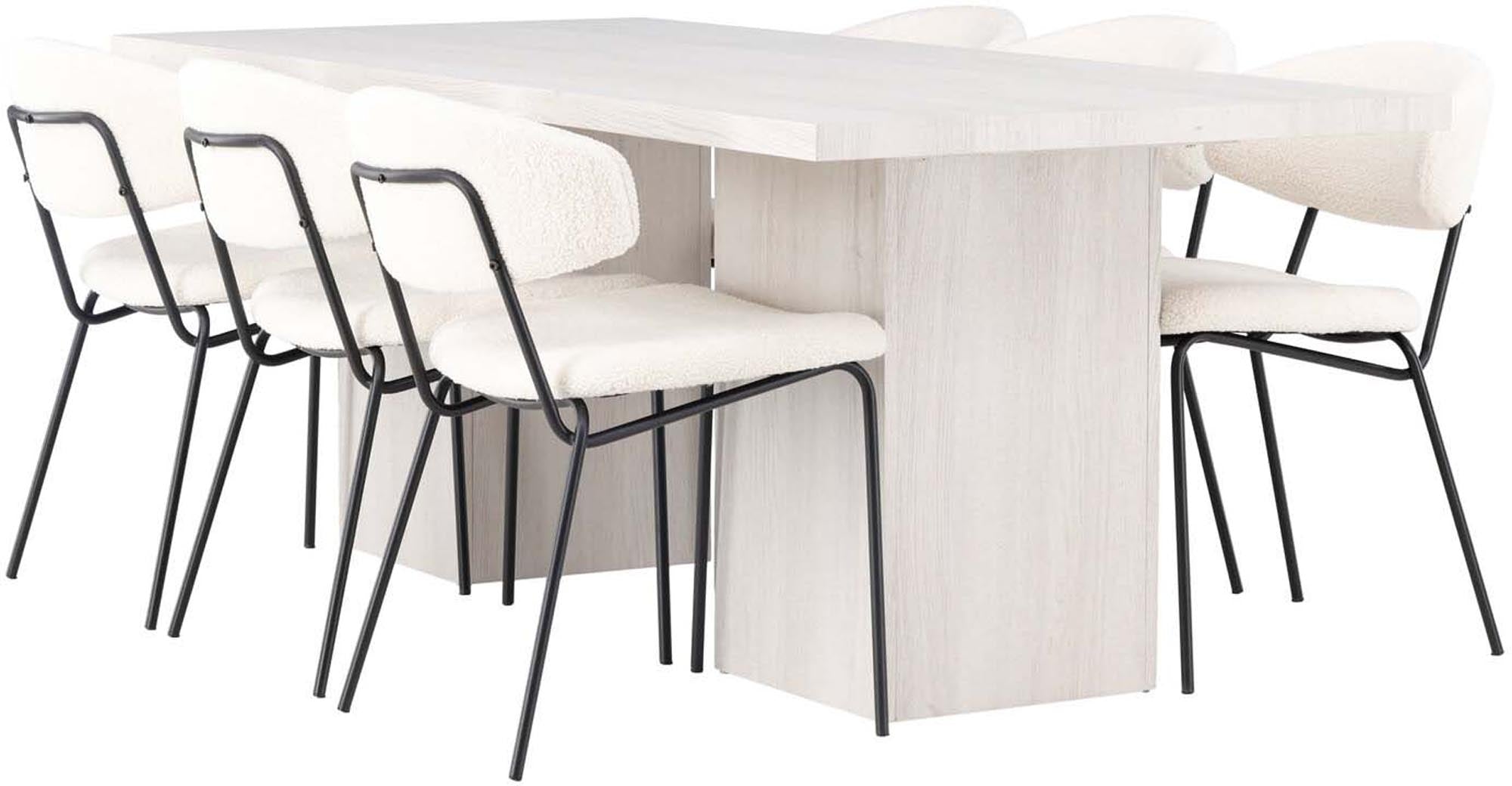 Modernes Esszimmerset Olga + Chico: Komfort und Stil vereint.