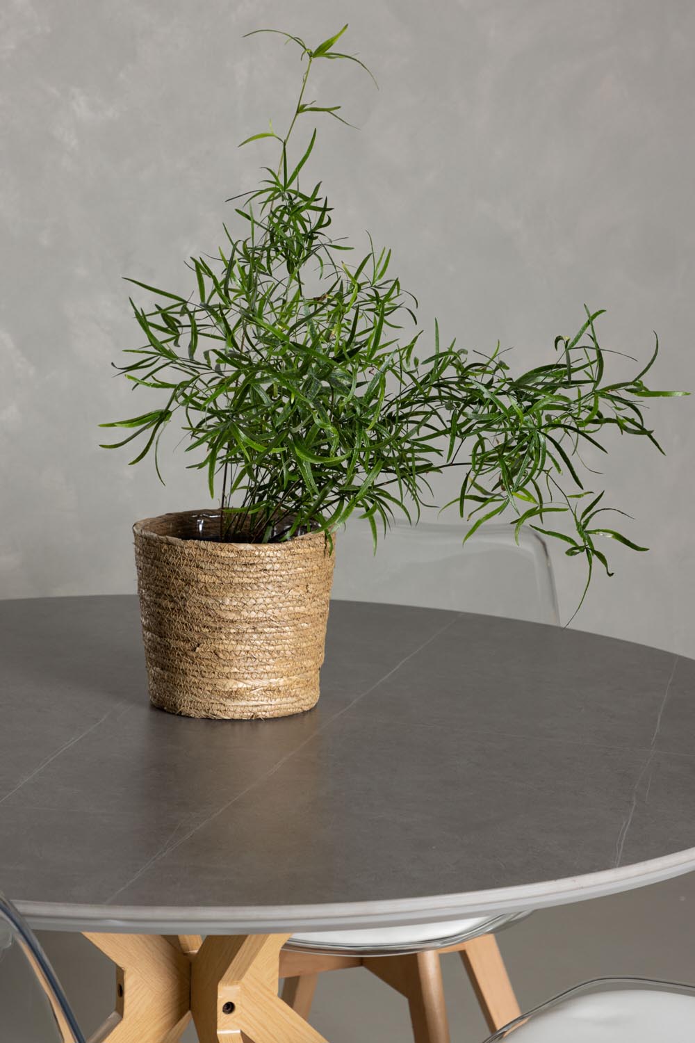 Piazza Esszimmerset + Edvin ⌀120cm/4St. in Natur,Transparent,Weiss präsentiert im Onlineshop von KAQTU Design AG. Esszimmerset ist von Venture Home