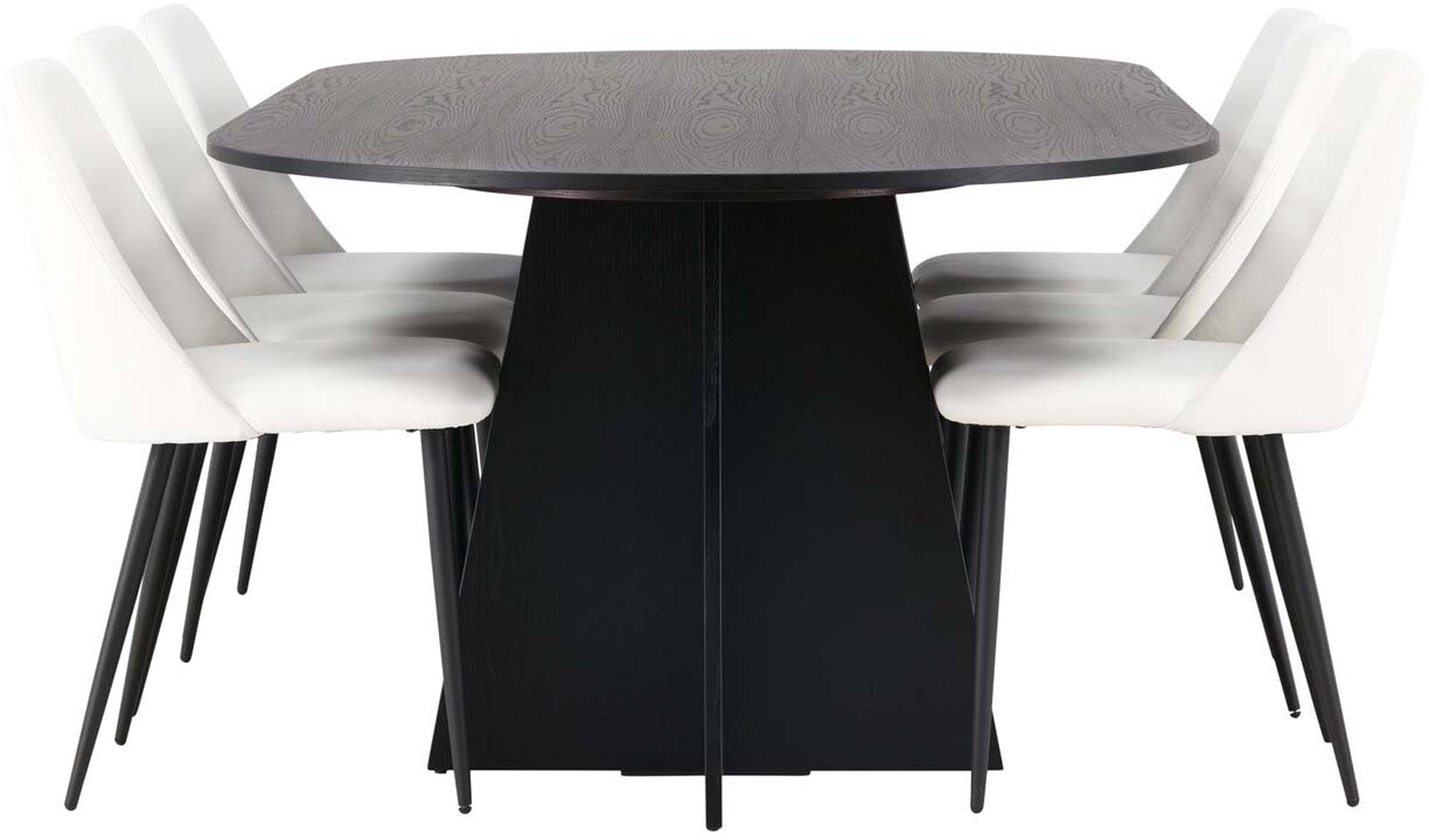 Elegantes Bootcut Esszimmerset 230cm mit 6 komfortablen Stühlen von Venture Home – ideal für gesellige Abende und stilvolle Essbereiche.