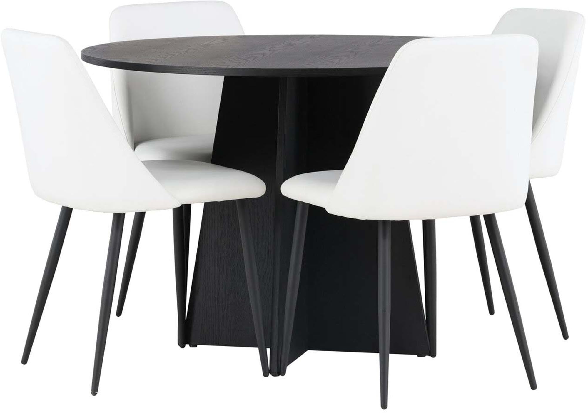 Elegantes Esszimmerset: Runde Tischkultur für stilvolle Abende.