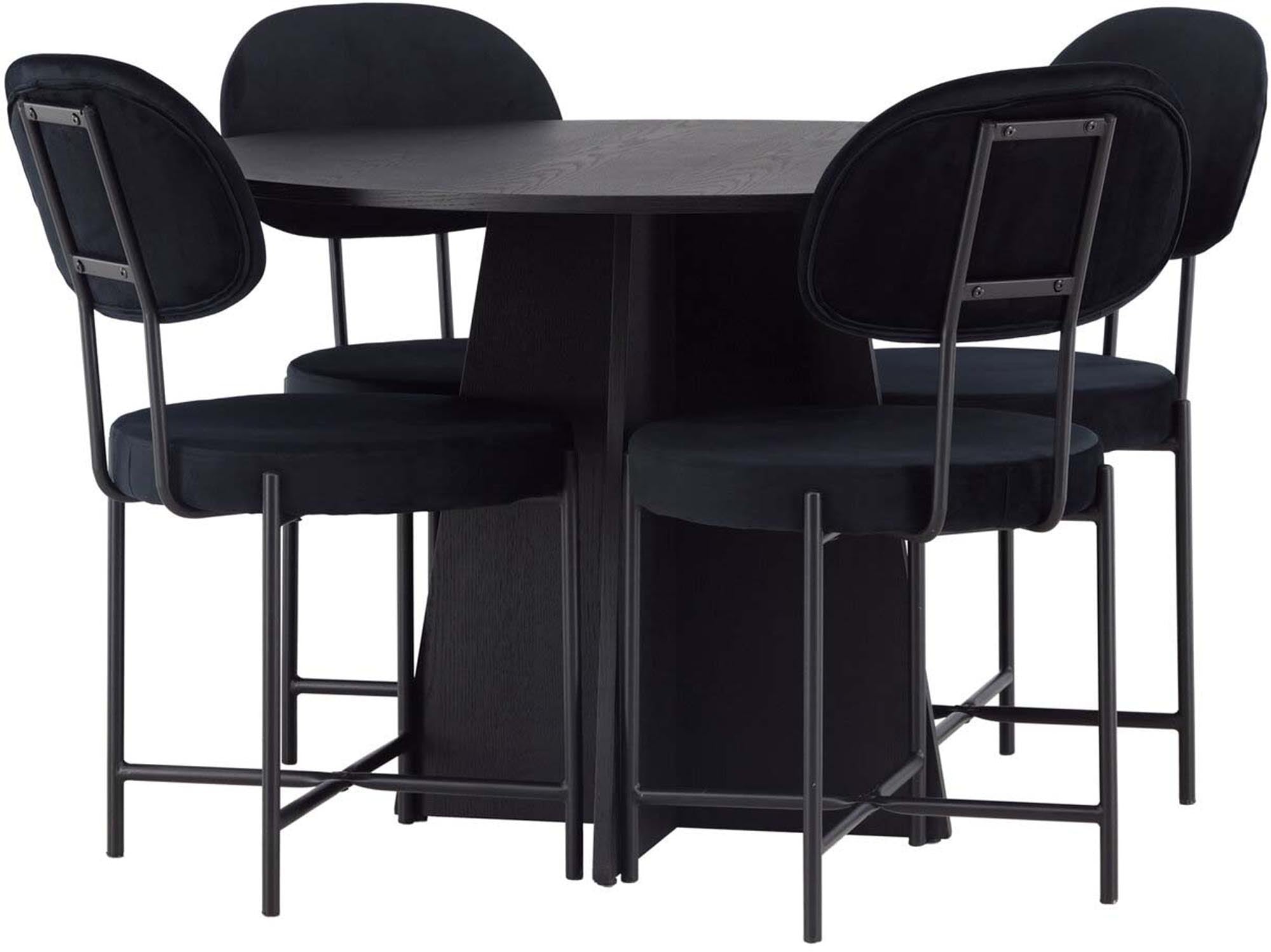 Stilvolles Bootcut Esszimmerset mit Stella Tisch, 110cm, von Venture Home.