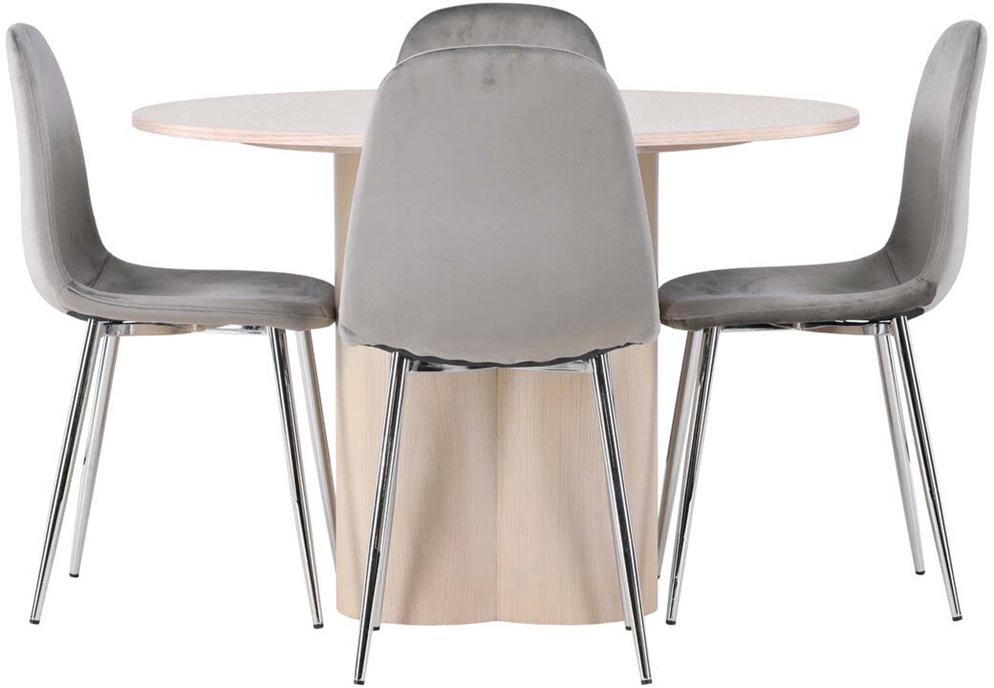 Elegantes Olivia Esszimmerset für 4, rund, von Venture Home.