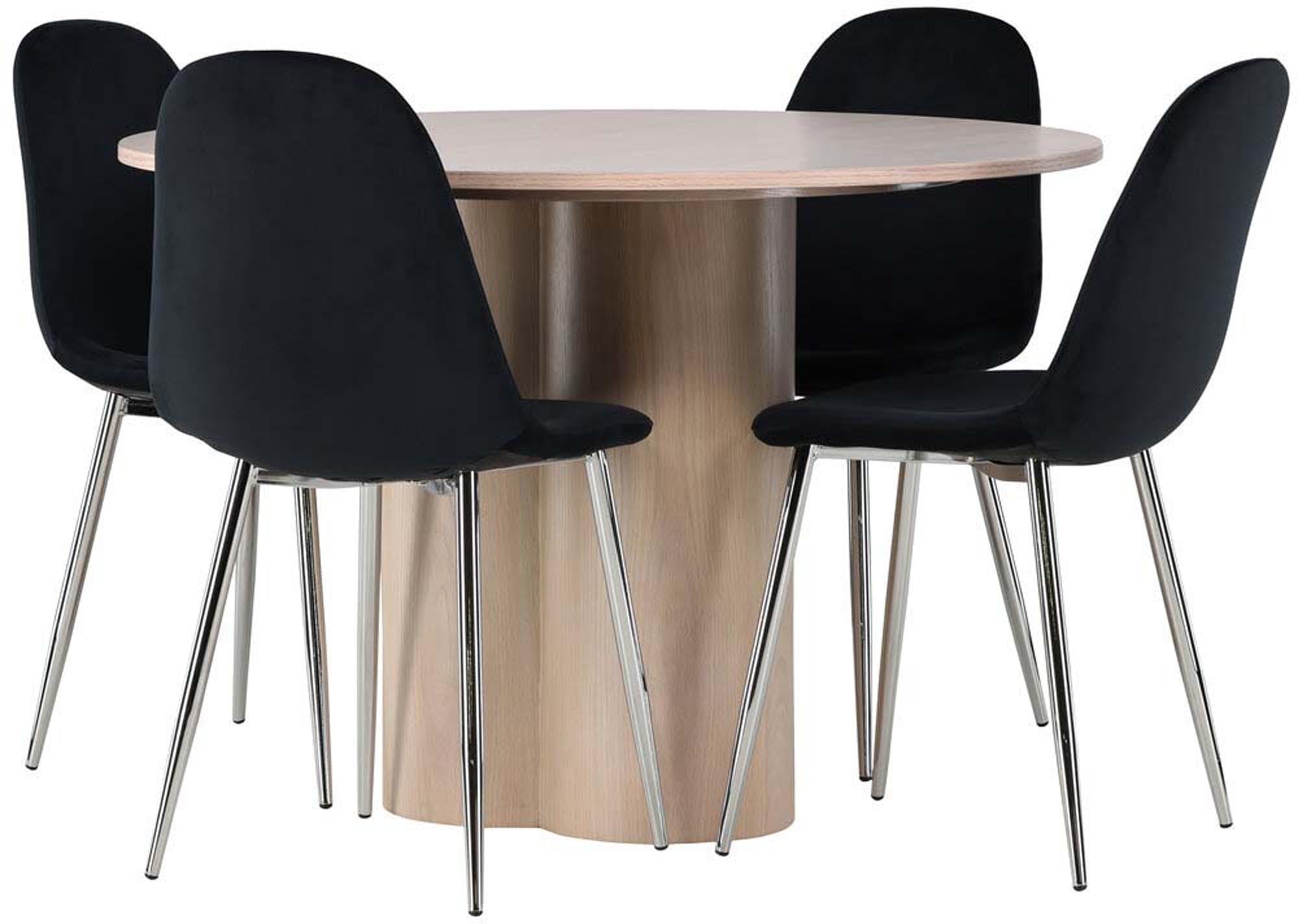 Stilvolles Olivia Esszimmerset für 4, perfekt für moderne Räume.