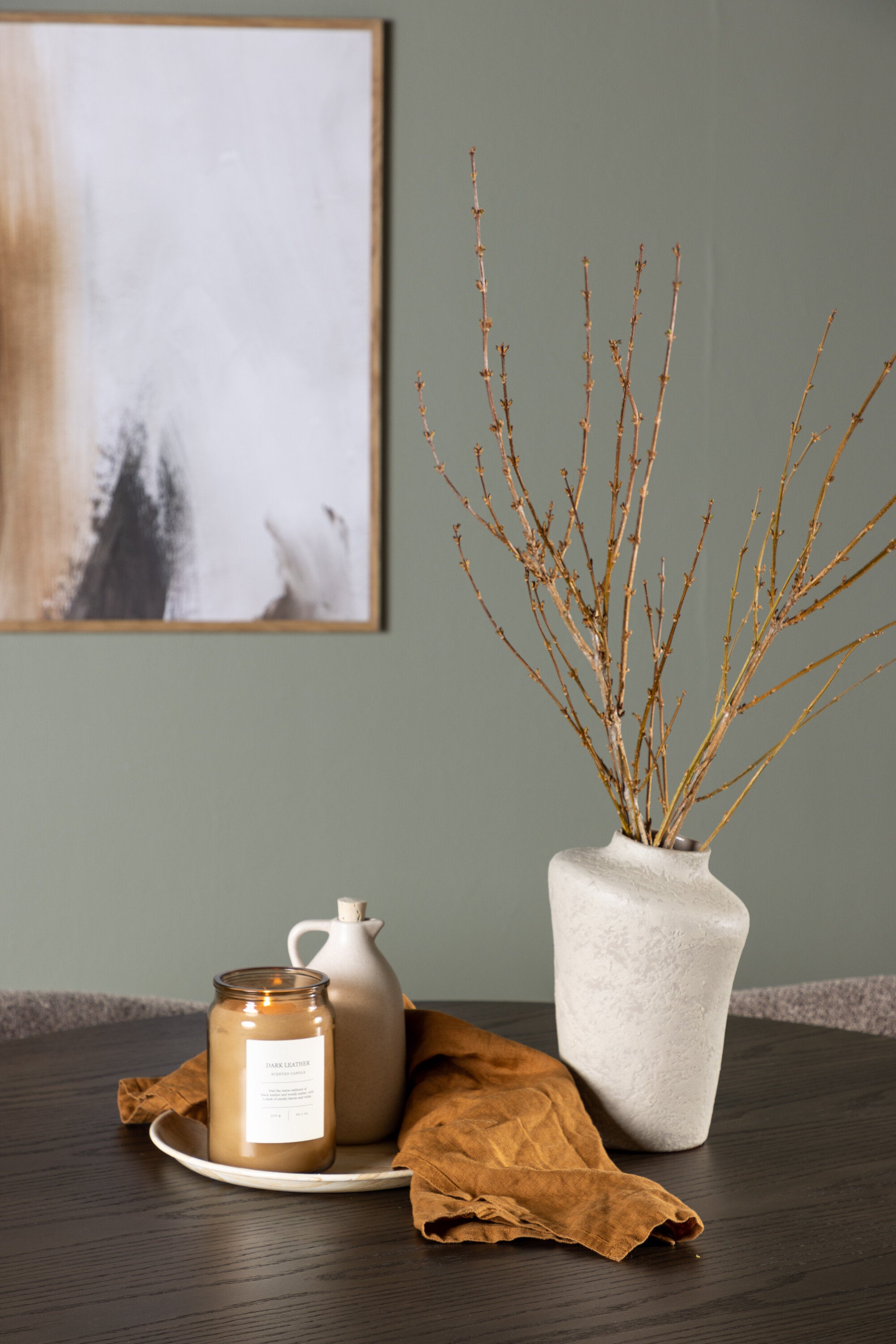 Olivia Esszimmerset + Morning ⌀110cm/4St. in Braun-grau präsentiert im Onlineshop von KAQTU Design AG. Esszimmerset ist von Venture Home