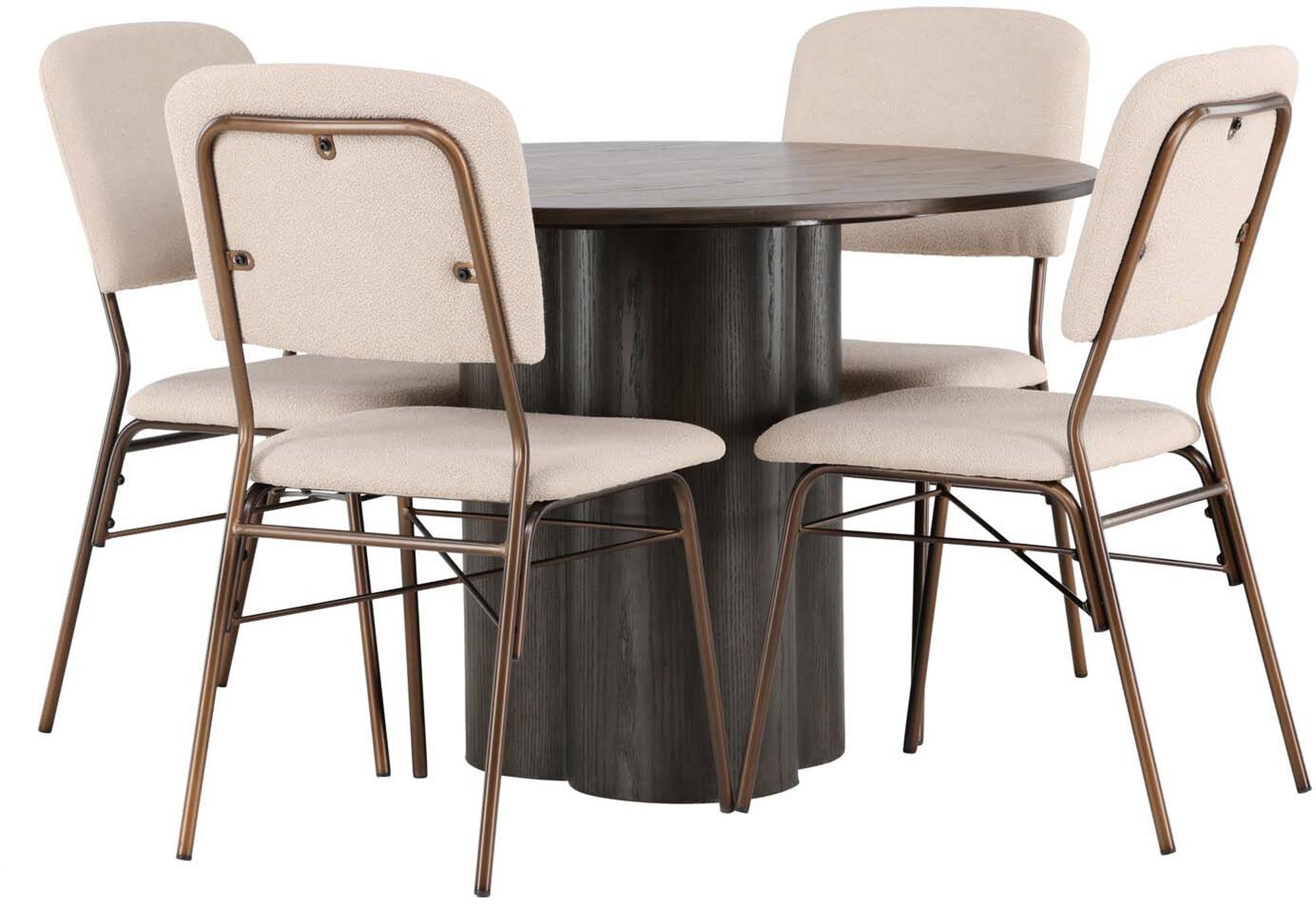 Elegantes Olivia Esszimmerset für stilvolle Dinner zu viert.