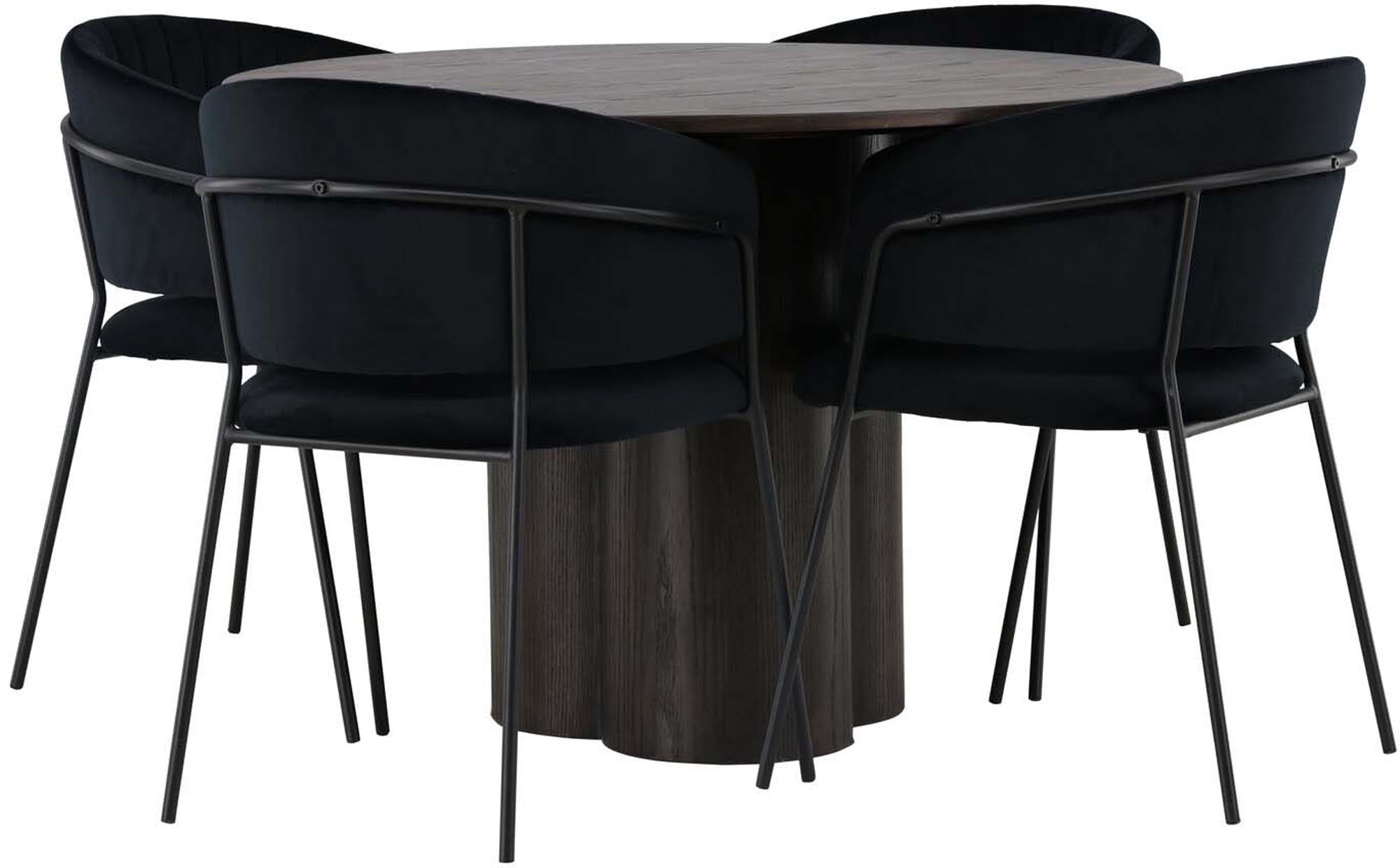 Skandinavisches Esszimmerset Olivia + Selma: Modernes Design, hochwertige Materialien und optimaler Komfort für gesellige Runden.