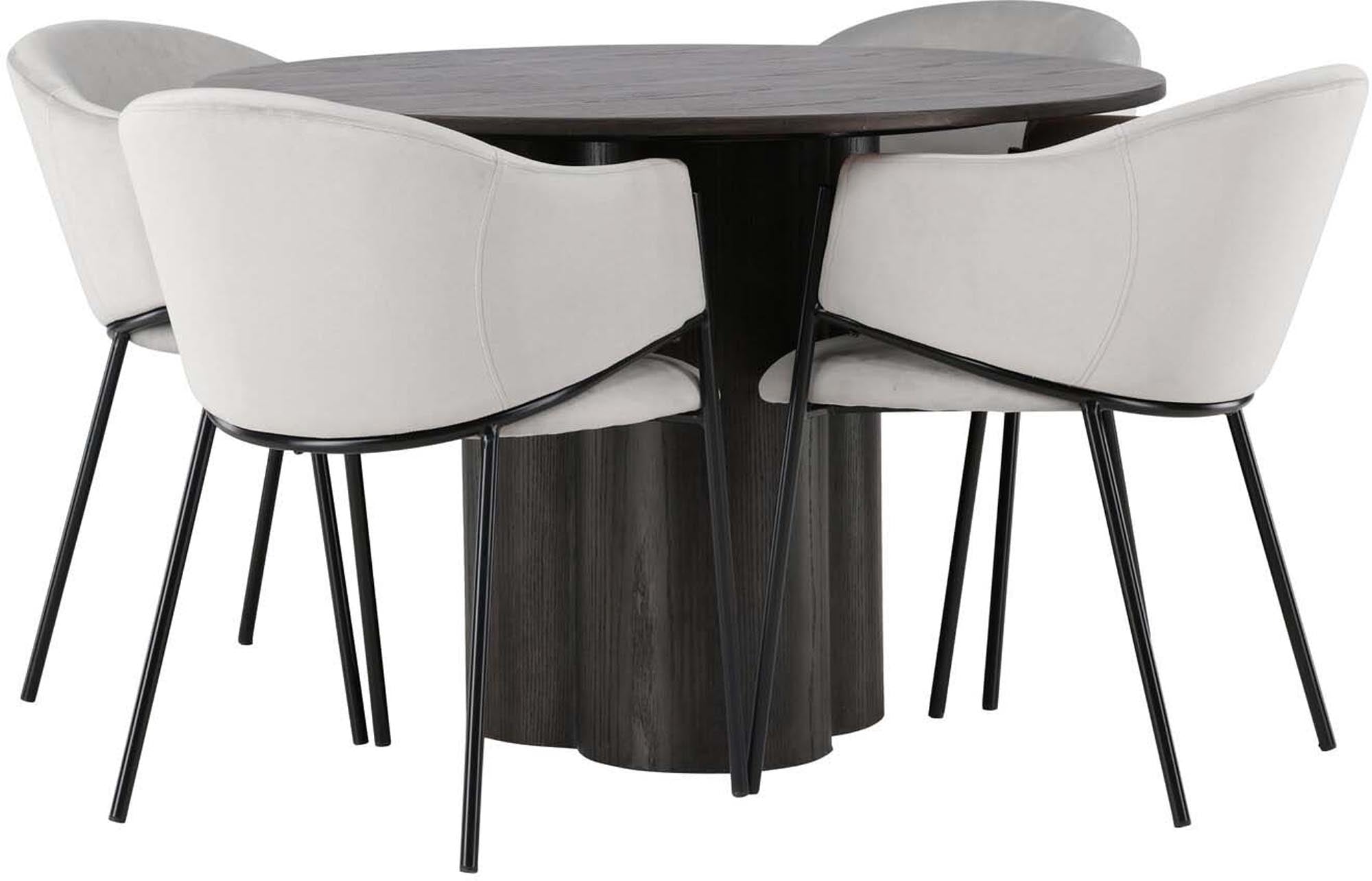 Stilvolles Olivia Esszimmerset für gesellige Runden zu viert.