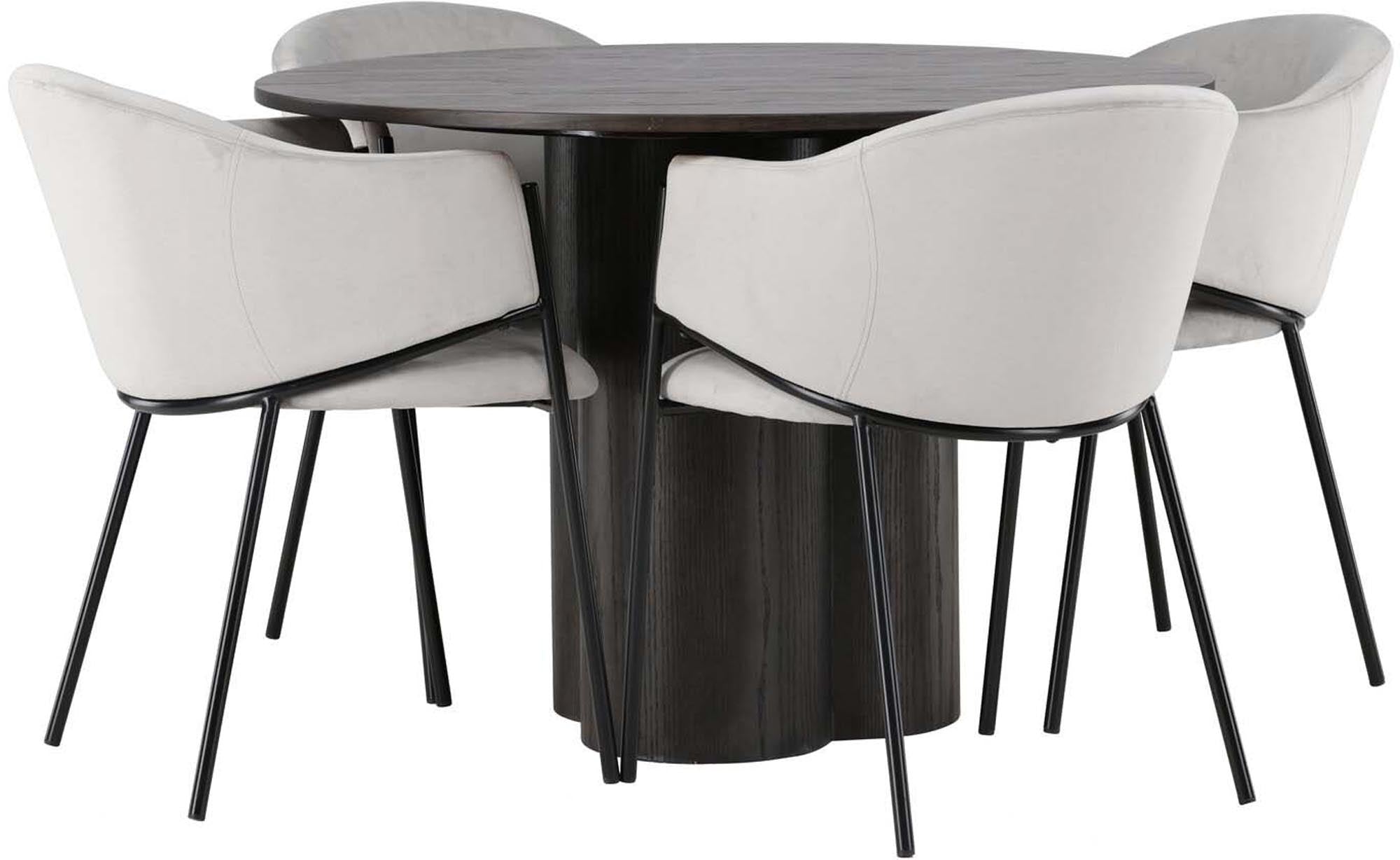 Modernes Olivia Esszimmerset für gemütliche Abende zu viert.