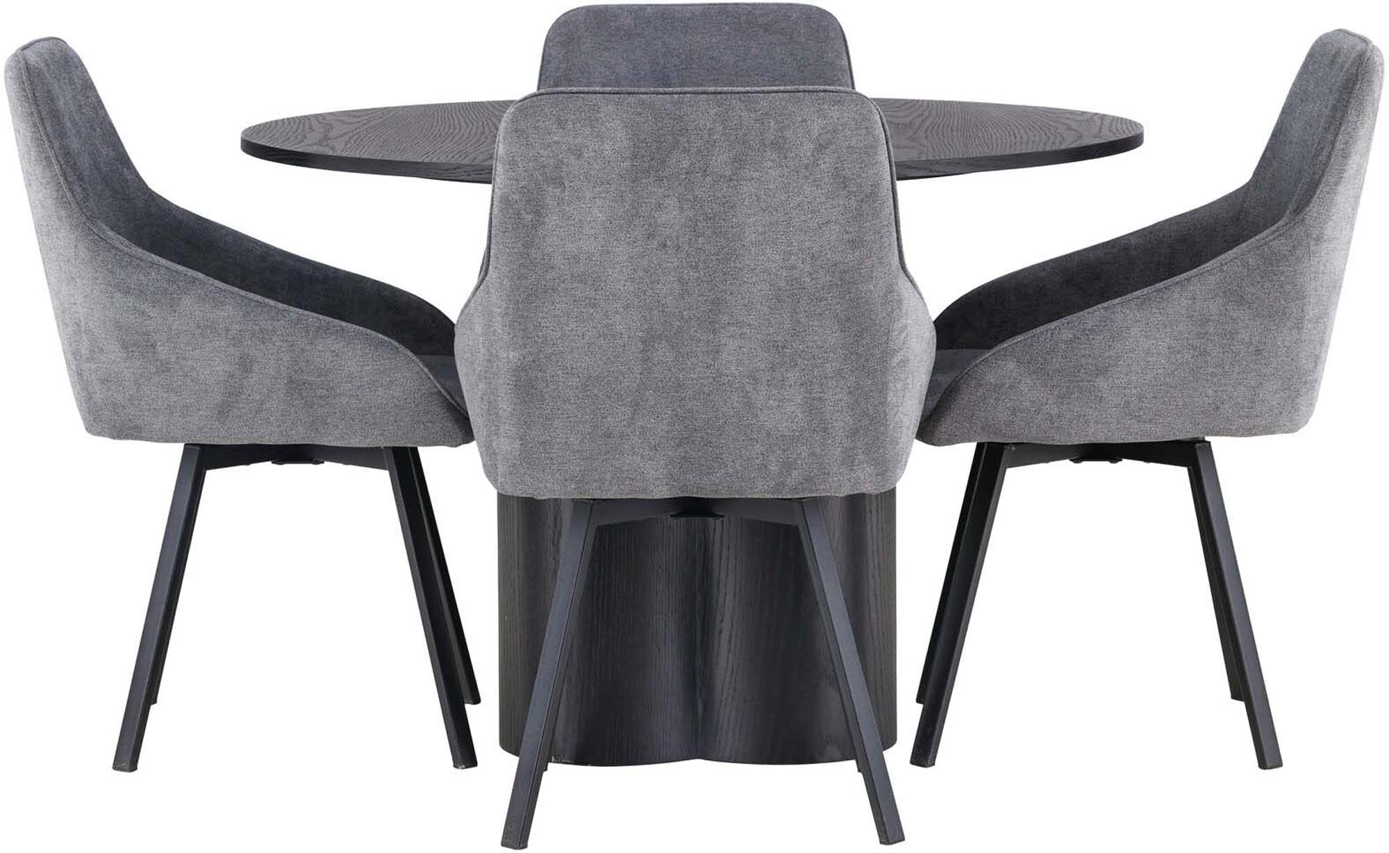 Stilvolles Olivia Esszimmerset mit Rosie Tisch, 110cm, 4 Stühle.