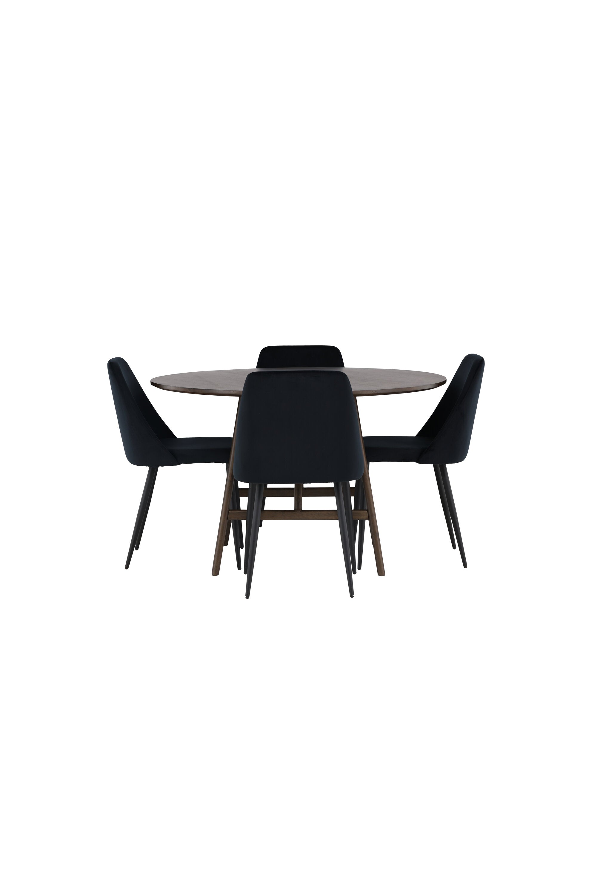 Kaseindon Esszimmerset + Night ⌀100cm/4St. in Schwarz präsentiert im Onlineshop von KAQTU Design AG. Esszimmerset ist von Venture Home