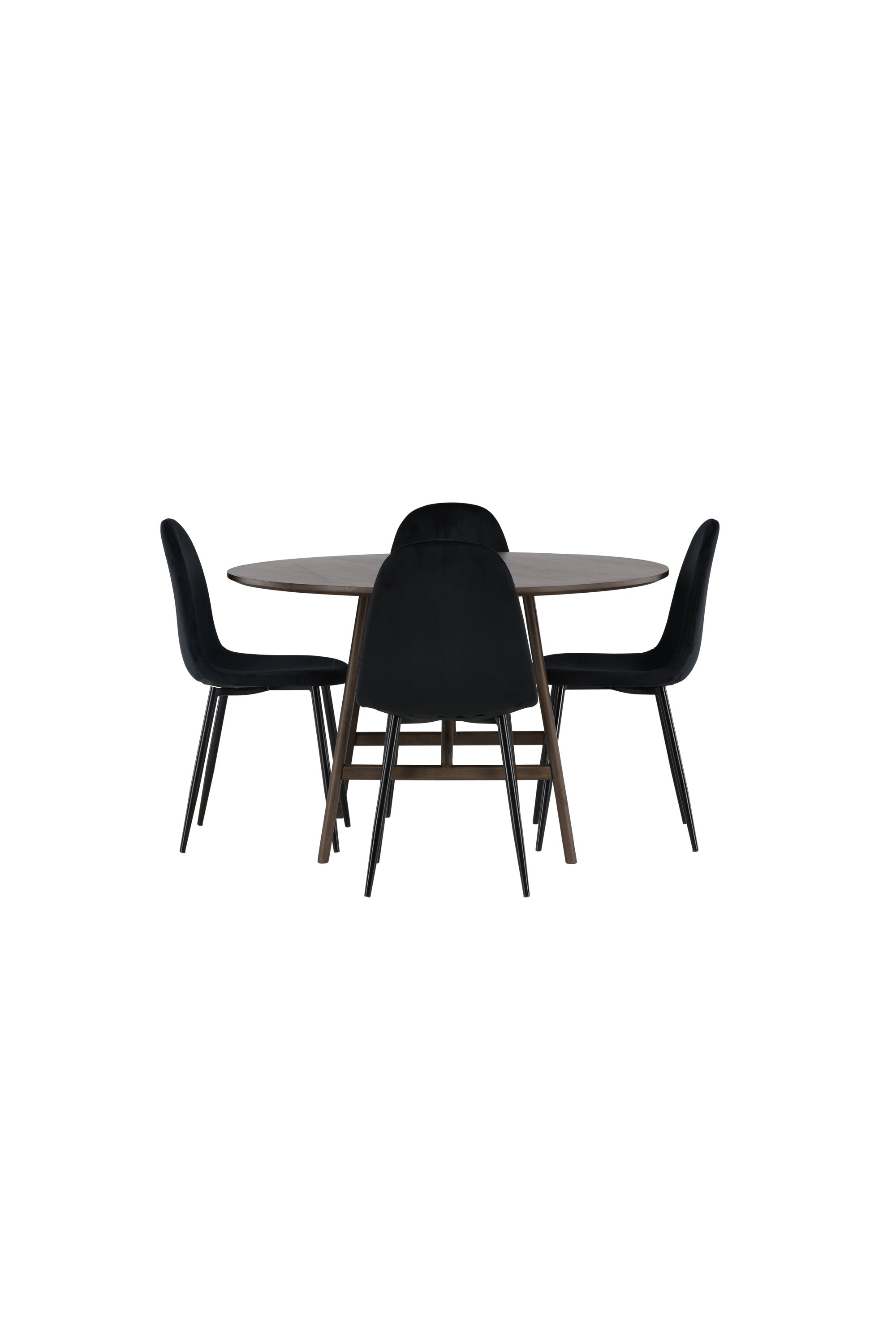Kaseindon Esszimmerset + Polar ⌀100cm/4St. in Schwarz präsentiert im Onlineshop von KAQTU Design AG. Esszimmerset ist von Venture Home