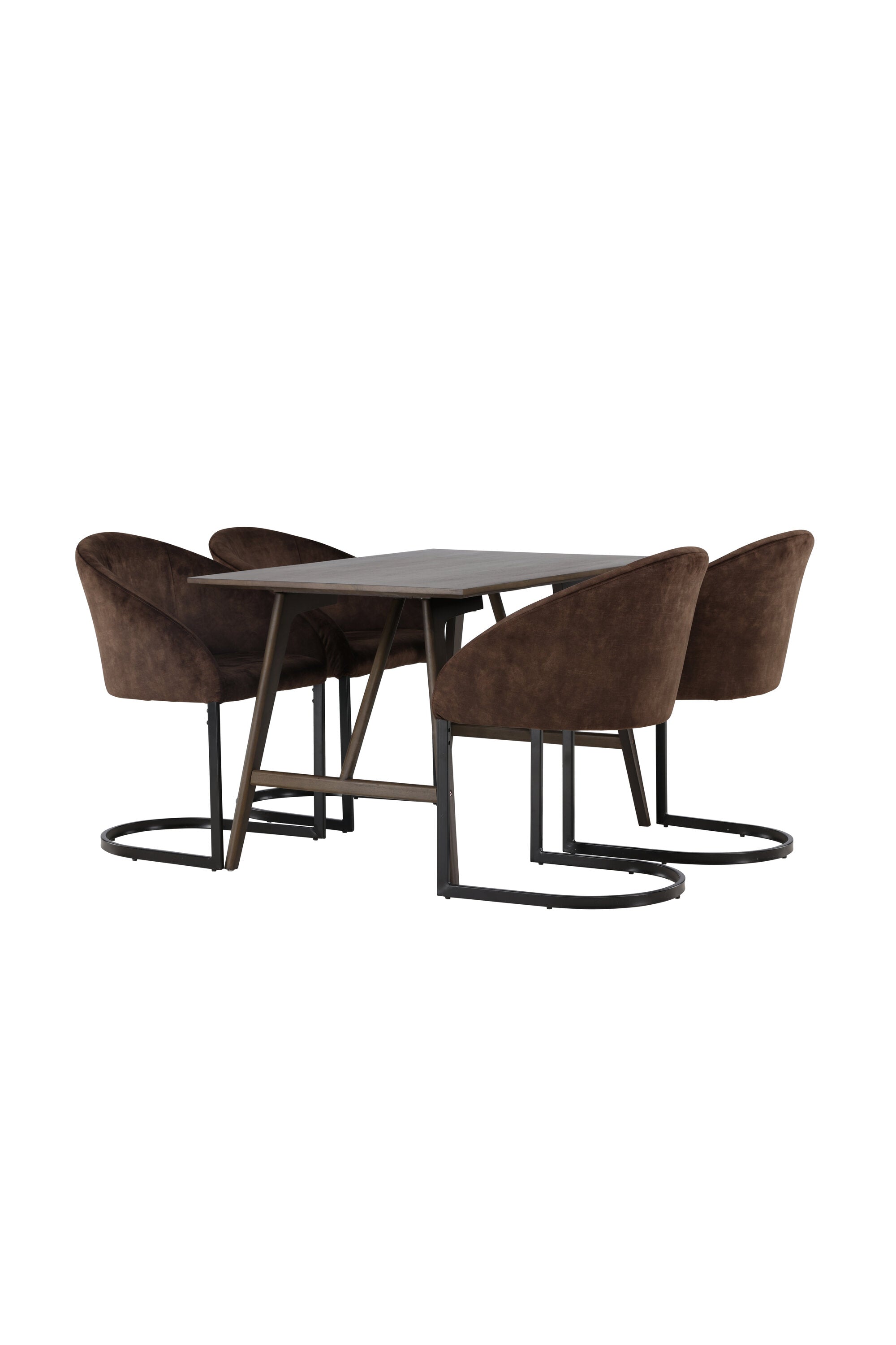 Kaseindon Esszimmerset + Evening 120cm/4St. in Schwarz Braun präsentiert im Onlineshop von KAQTU Design AG. Esszimmerset ist von Venture Home