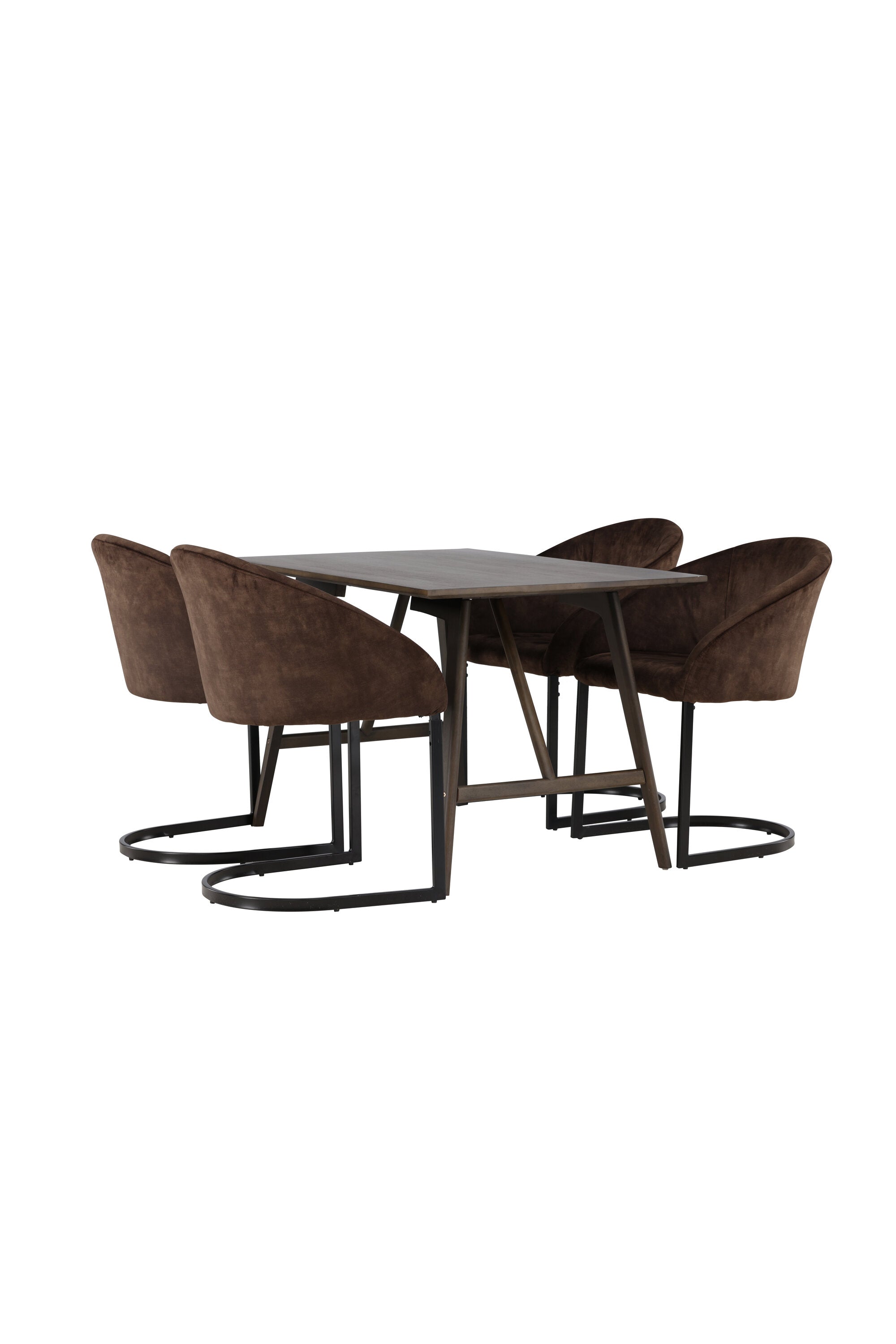 Kaseindon Esszimmerset + Evening 120cm/4St. in Schwarz Braun präsentiert im Onlineshop von KAQTU Design AG. Esszimmerset ist von Venture Home