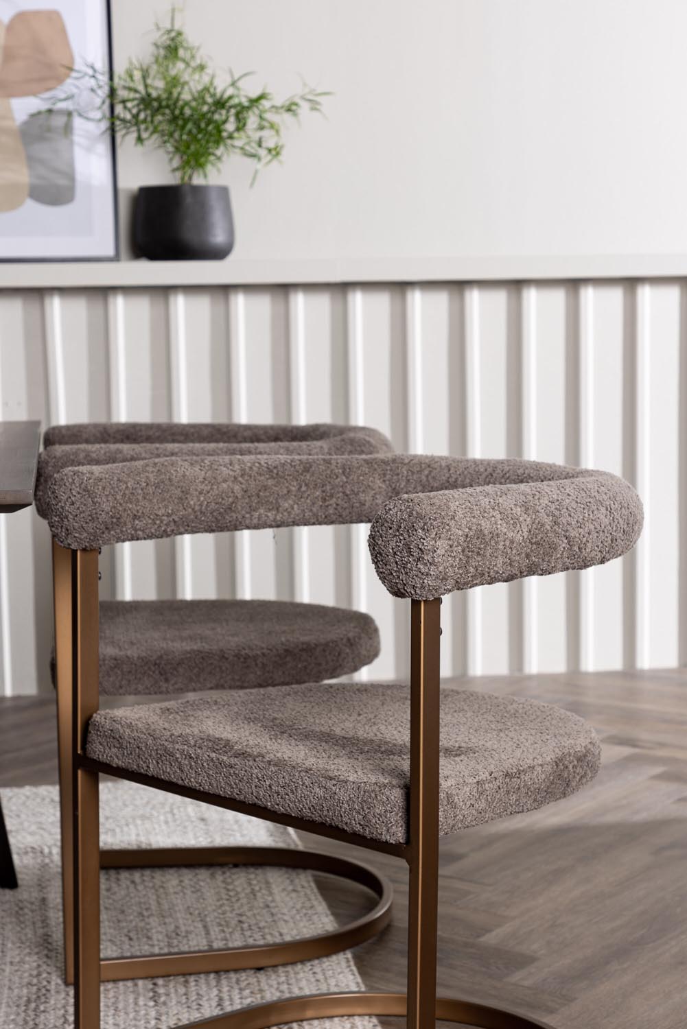 Kaseindon Esszimmerset + Morning 120cm/4St. in Braun-grau präsentiert im Onlineshop von KAQTU Design AG. Esszimmerset ist von Venture Home