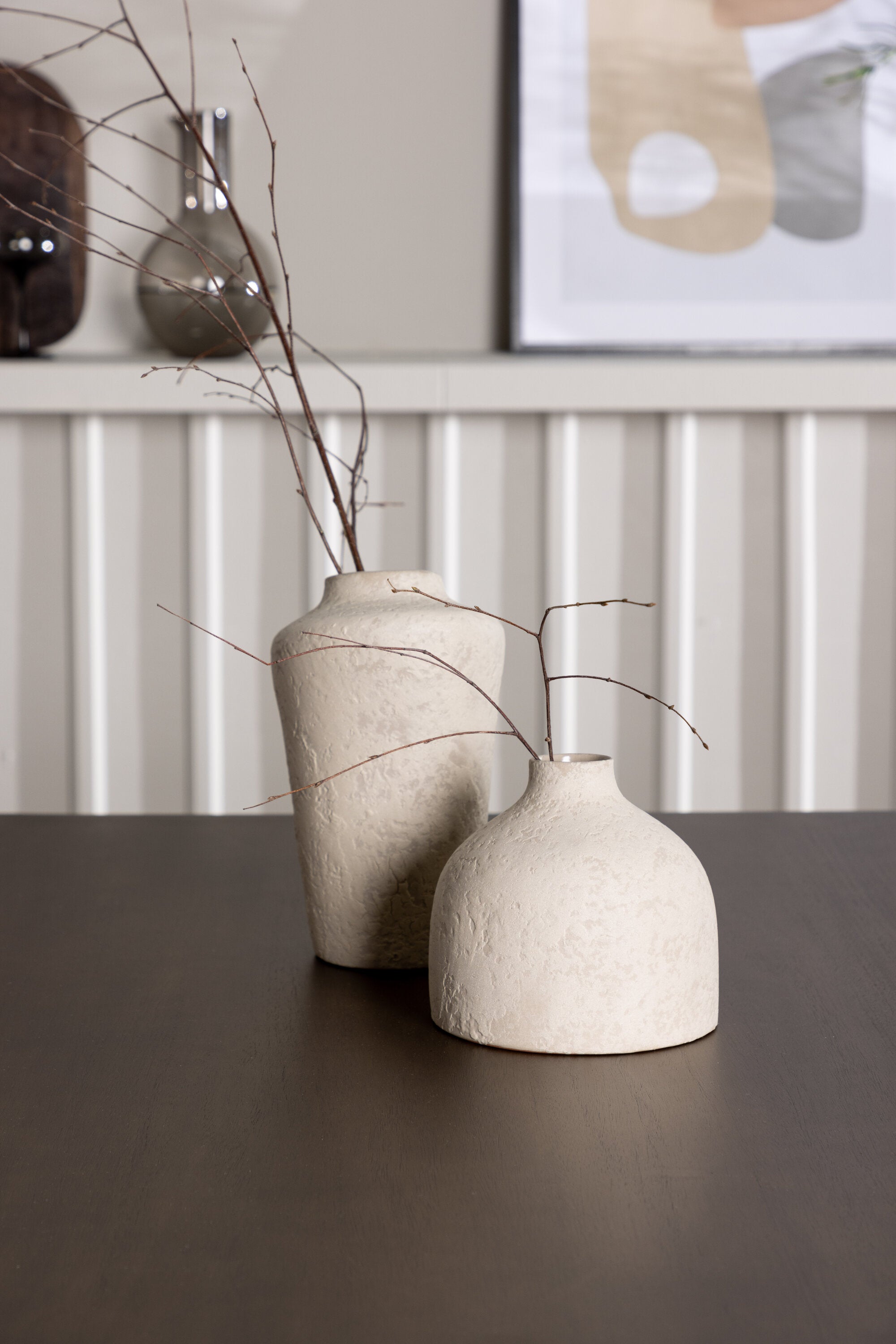 Kaseindon Esszimmerset + Seda 120cm/4St. in Beige, Braun präsentiert im Onlineshop von KAQTU Design AG. Esszimmerset ist von Venture Home
