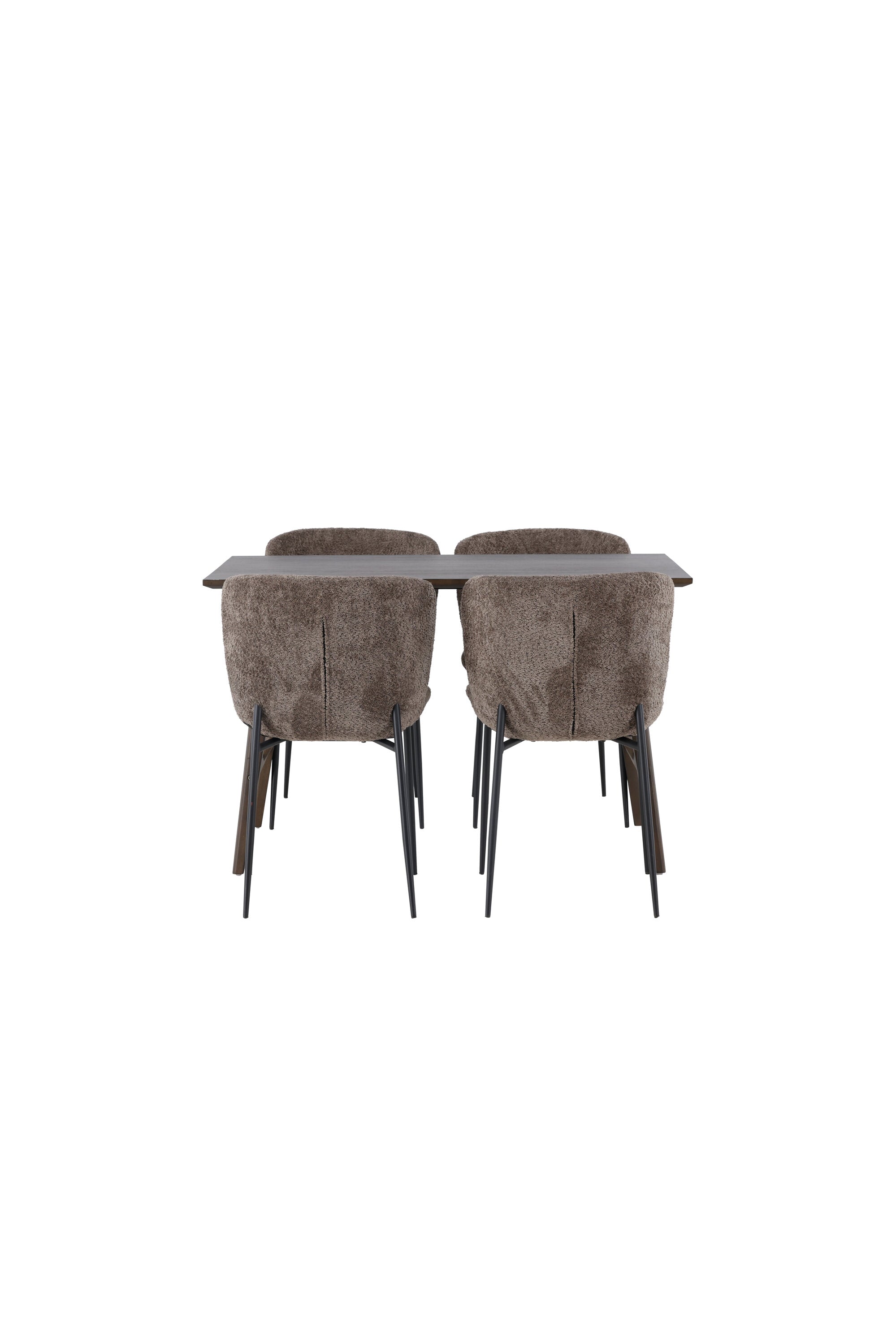 Kaseindon Esszimmerset + Modesto 120cm/4St. in Schwarz, Dunkelgrau präsentiert im Onlineshop von KAQTU Design AG. Esszimmerset ist von Venture Home