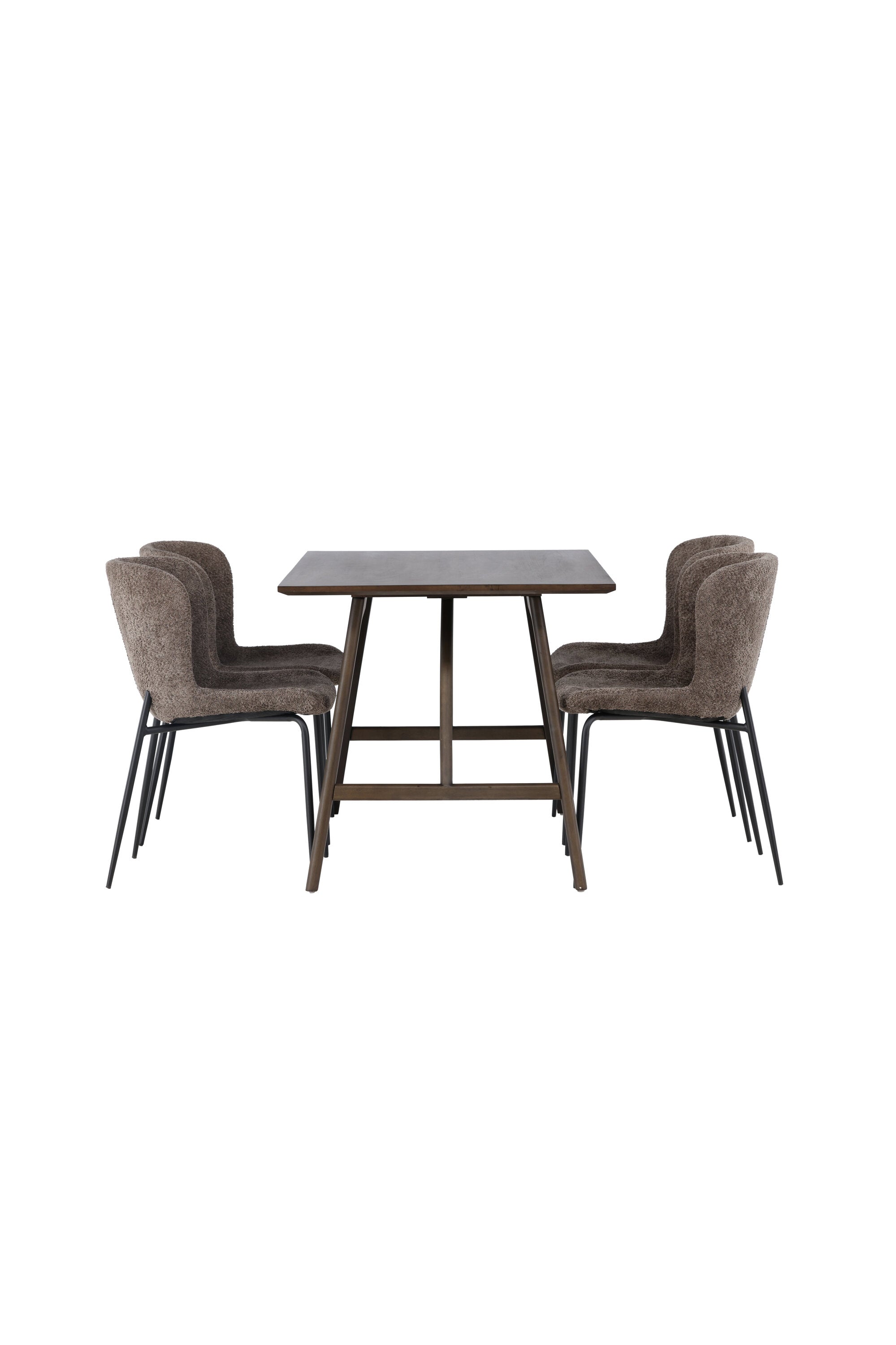 Kaseindon Esszimmerset + Modesto 120cm/4St. in Schwarz, Dunkelgrau präsentiert im Onlineshop von KAQTU Design AG. Esszimmerset ist von Venture Home